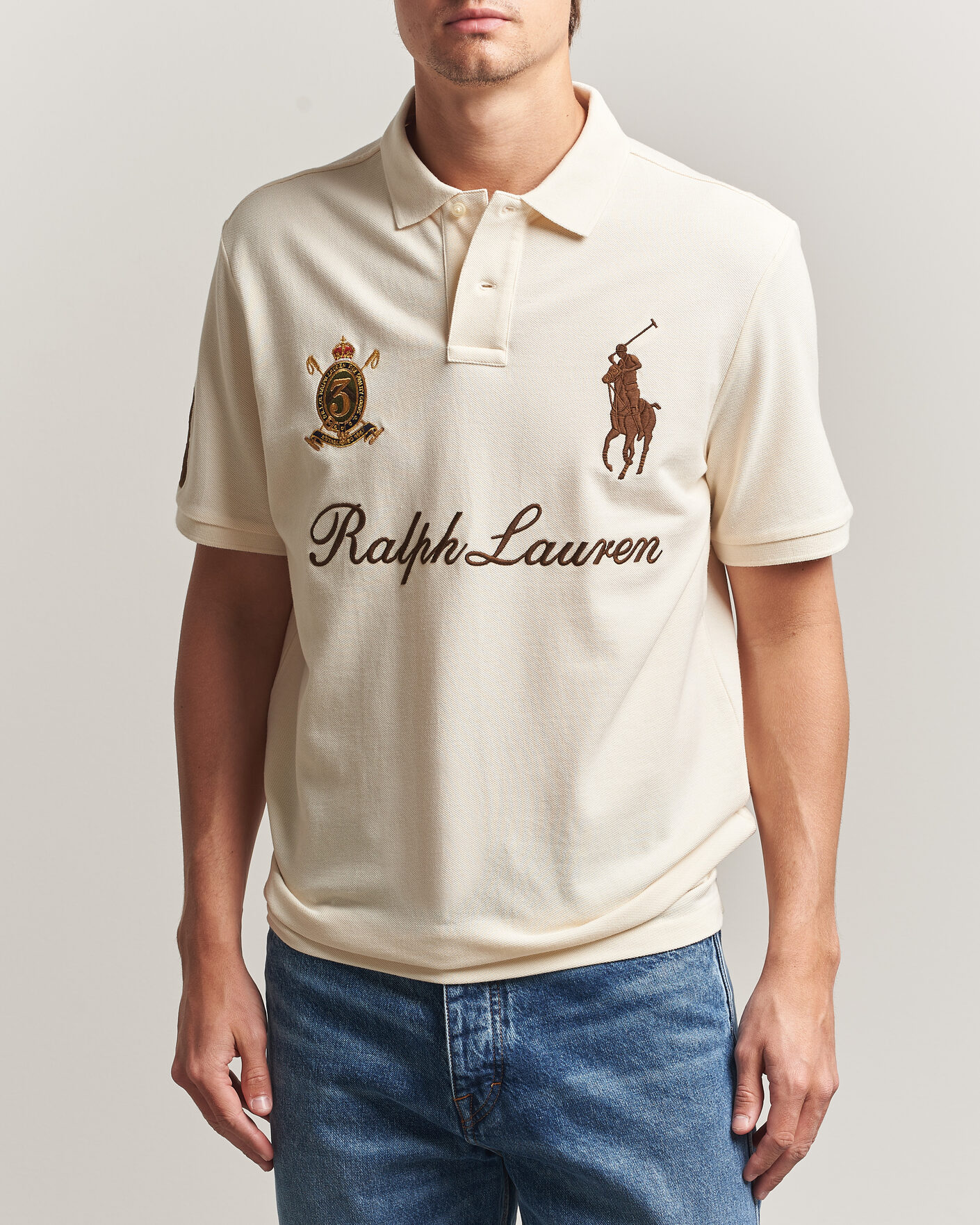 Men | Polo Shirts | Polo Ralph Lauren | Classic Fit Team Polo Guide Cream