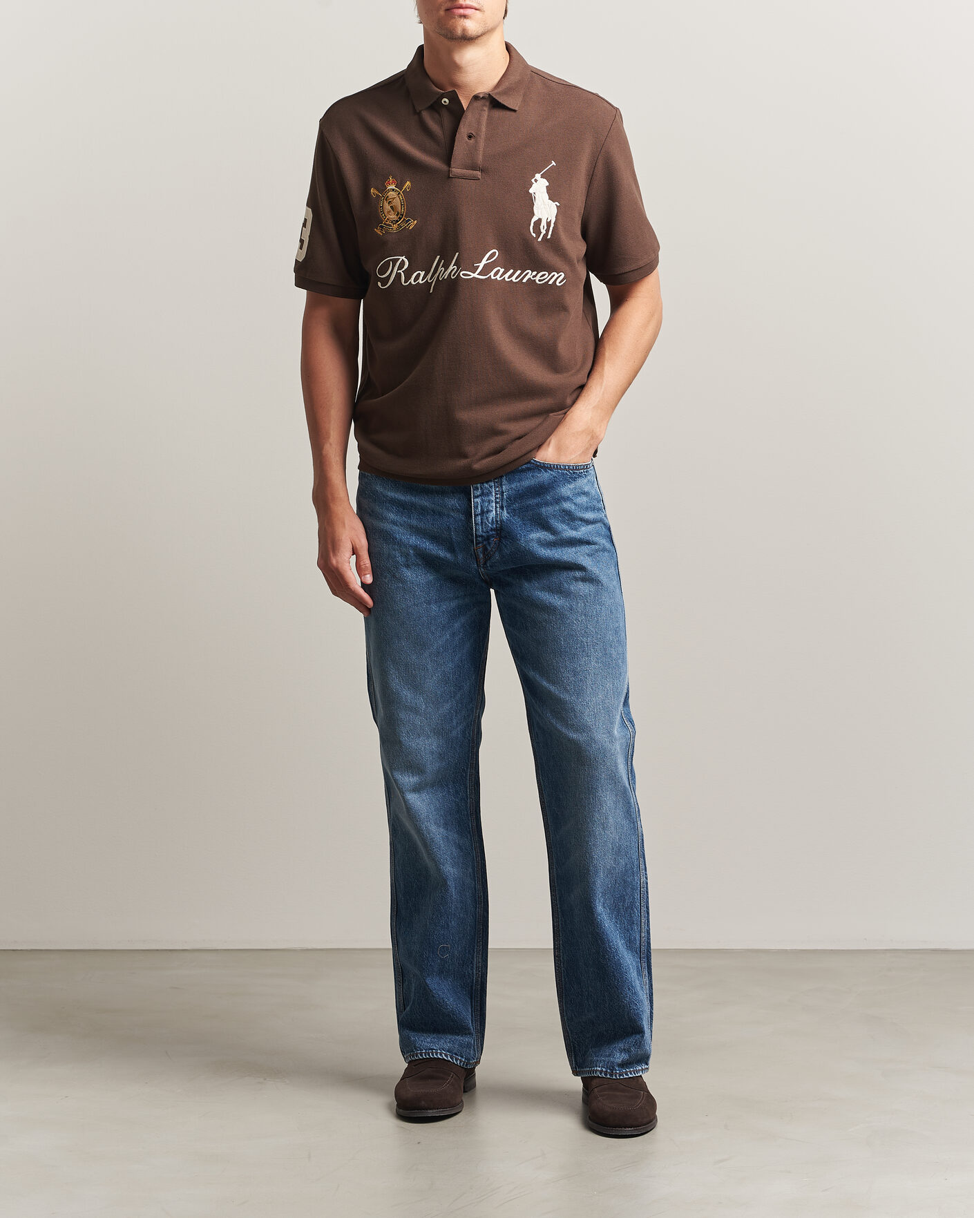 Men | Polo Shirts | Polo Ralph Lauren | Classic Fit Team Polo Nutmeg Brown