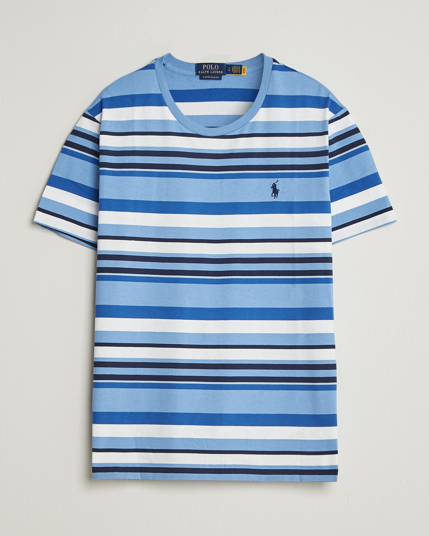 Men | T-Shirts | Polo Ralph Lauren | Crew Neck Striped T-shirt Bristol Blue Multi