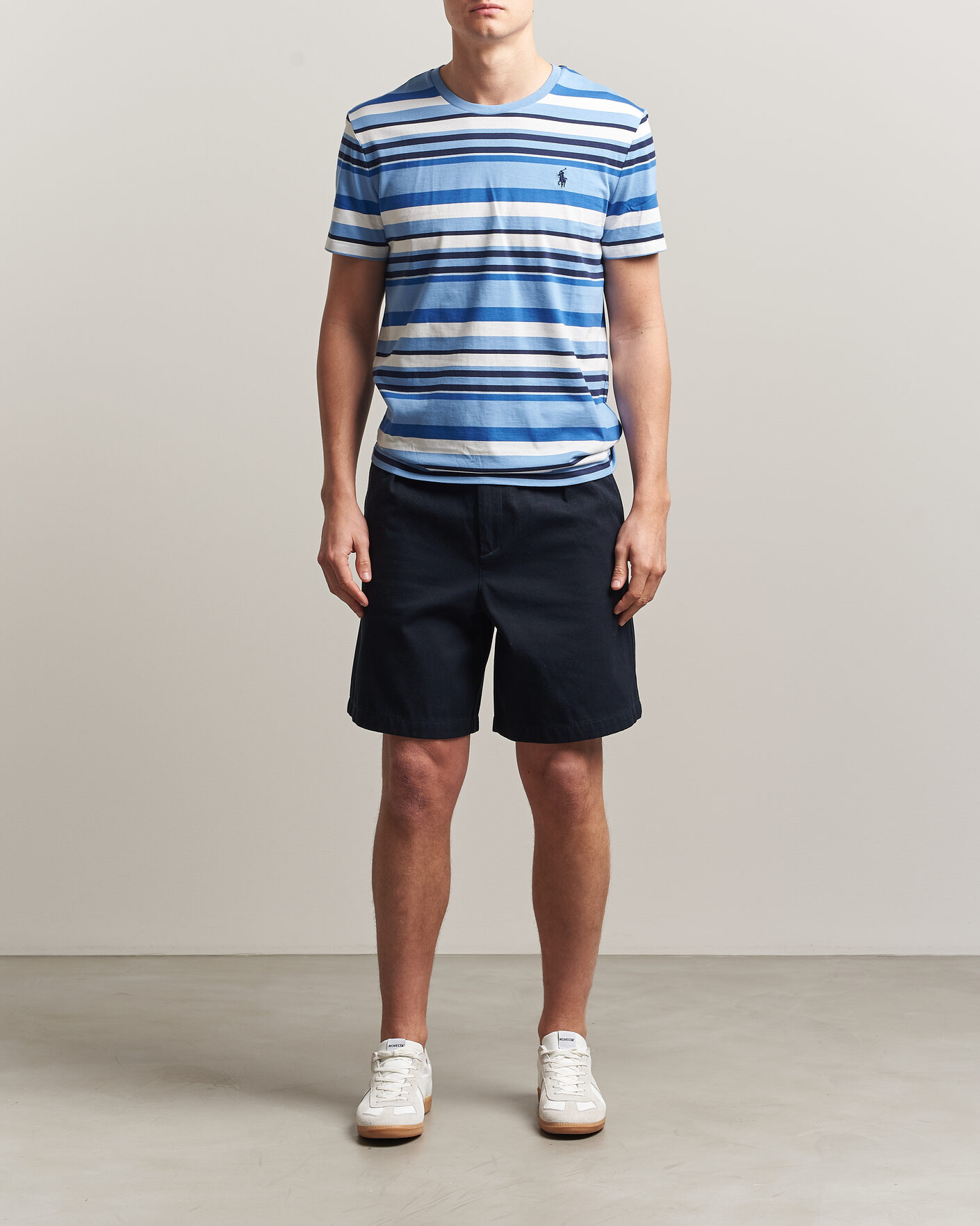 Men | T-Shirts | Polo Ralph Lauren | Crew Neck Striped T-shirt Bristol Blue Multi