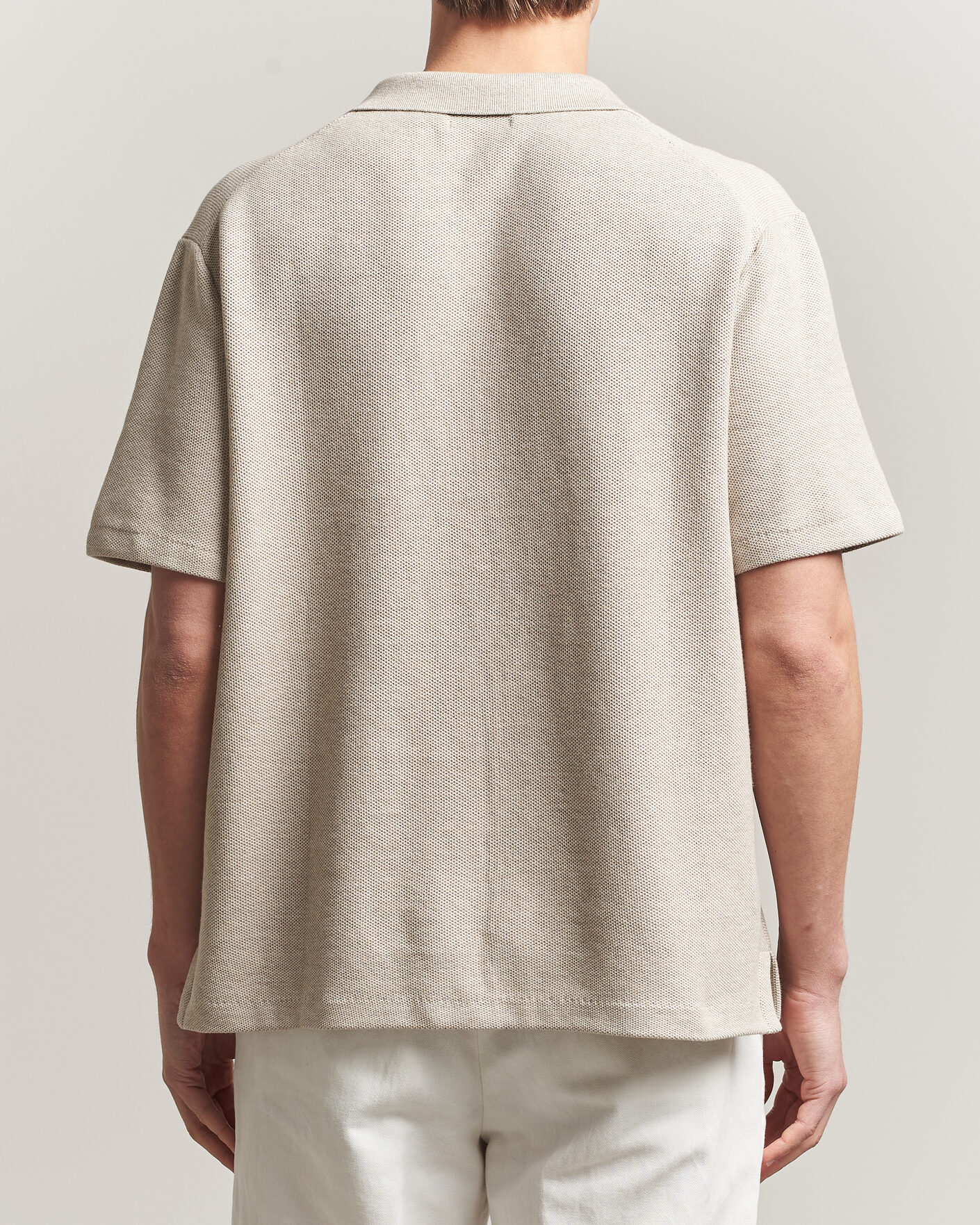 Men | Shirts | Polo Ralph Lauren | Textured Camp Collar Cardigan Light Walnut Brown