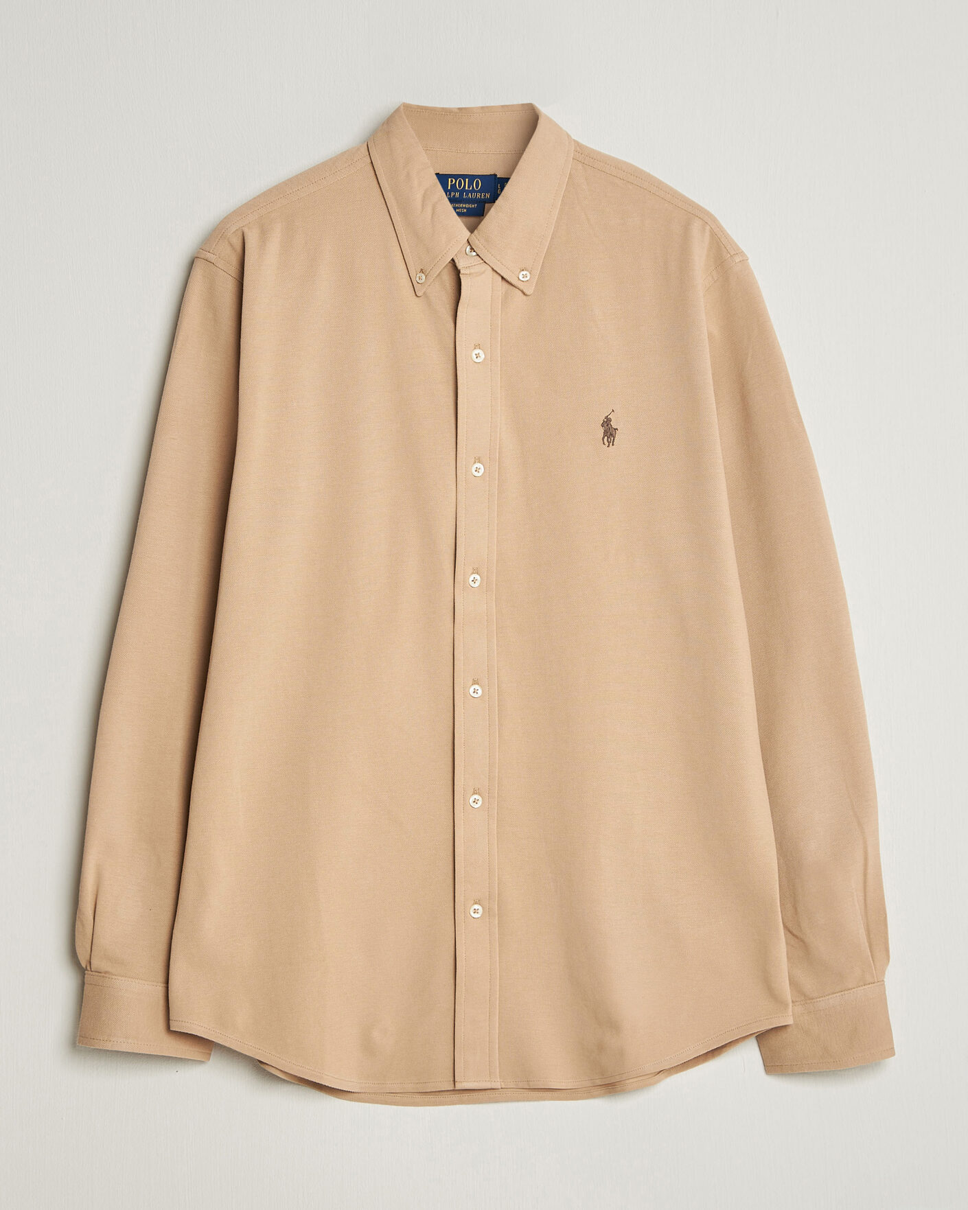 Men | Shirts | Polo Ralph Lauren | Featherweight Mesh Shirt Vintage Khaki