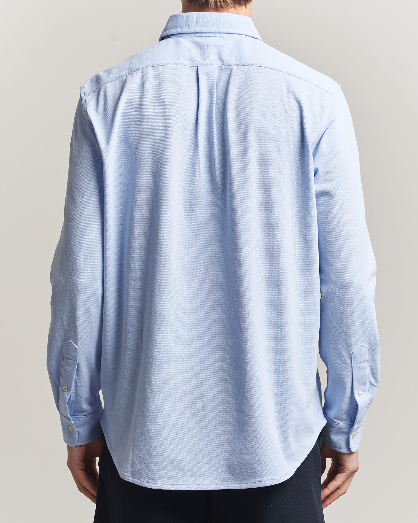 Men | Shirts | Polo Ralph Lauren | Featherweight Mesh Shirt Pebble Blue