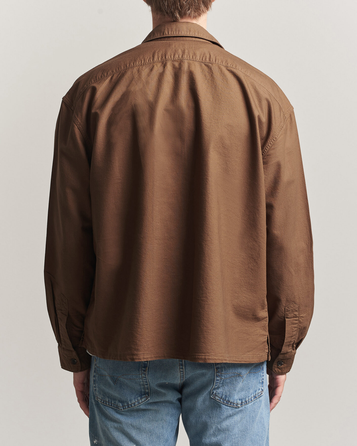 Men | Shirts | Polo Ralph Lauren | Osaca Oxford Zip Overshirt Chestnut