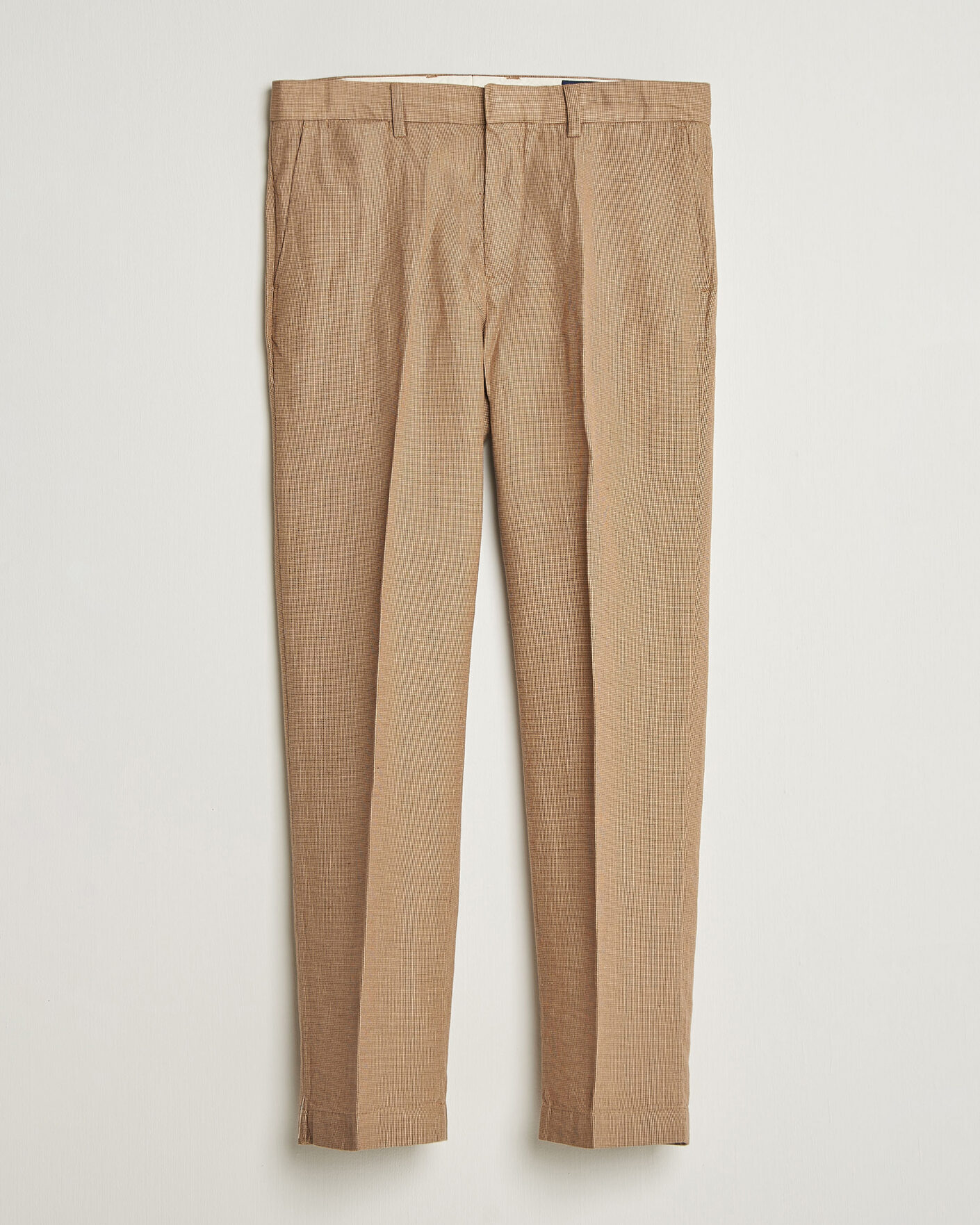 Men | Trousers | Polo Ralph Lauren | Cotton/Linen Houndstooth Pants Vintage Khaki