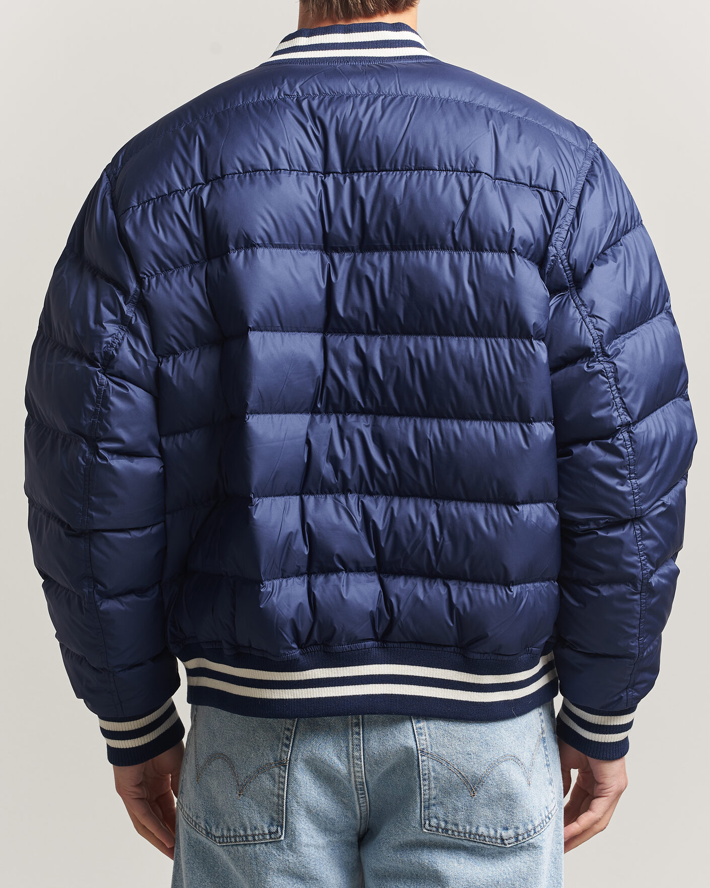 Men | Coats & Jackets | Polo Ralph Lauren | Quilted Letterman Jacket Newport Navy