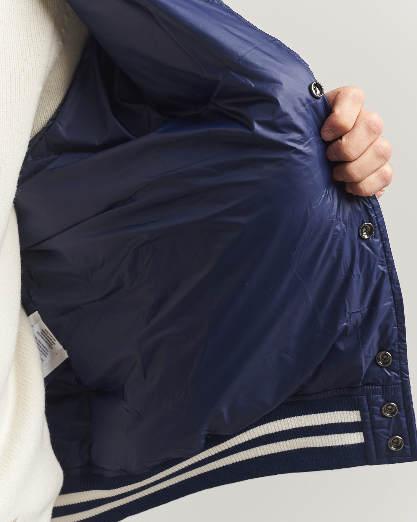 Men | Coats & Jackets | Polo Ralph Lauren | Quilted Letterman Jacket Newport Navy