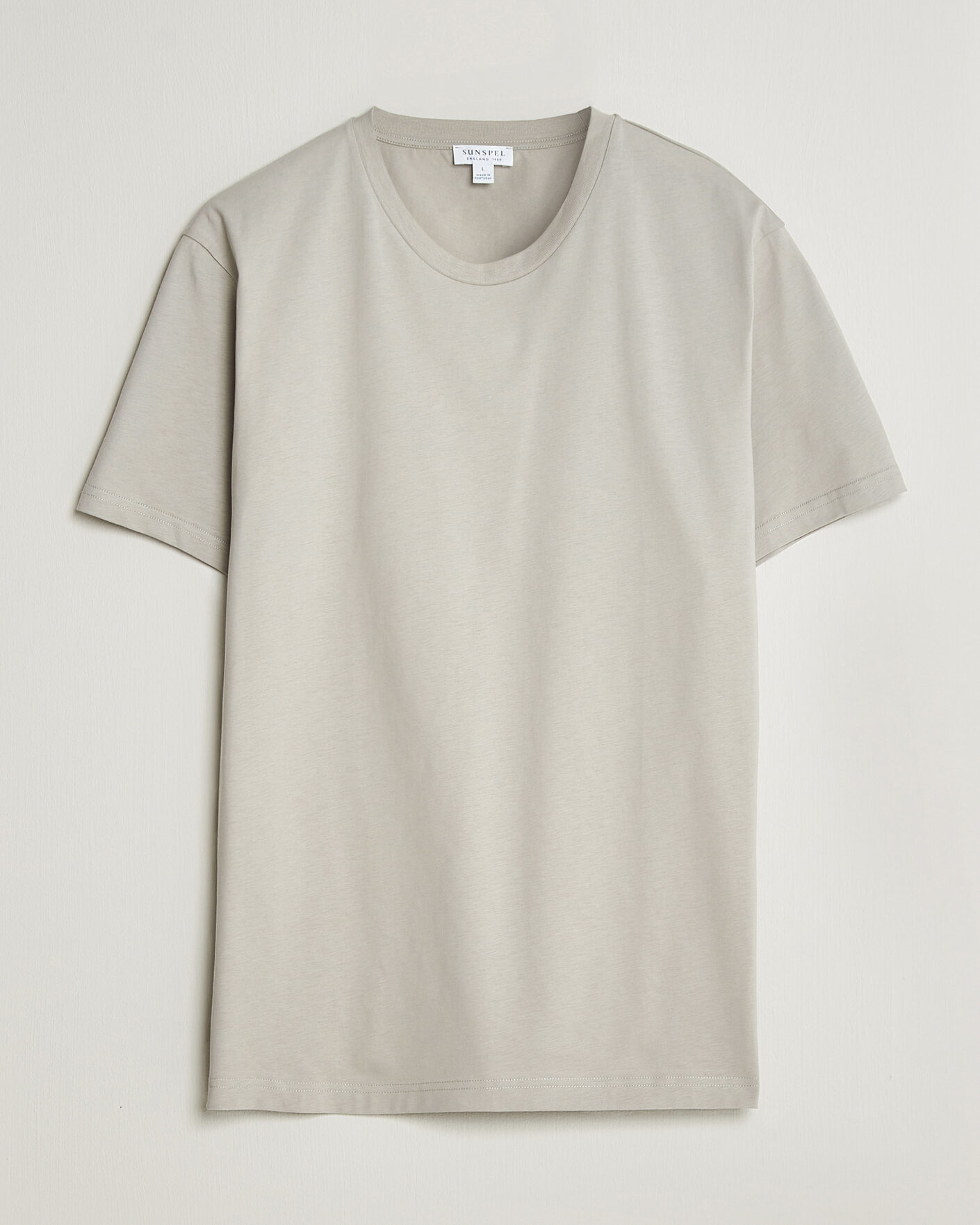 Men | T-Shirts | Sunspel | Riviera Midweight T-Shirt Ash