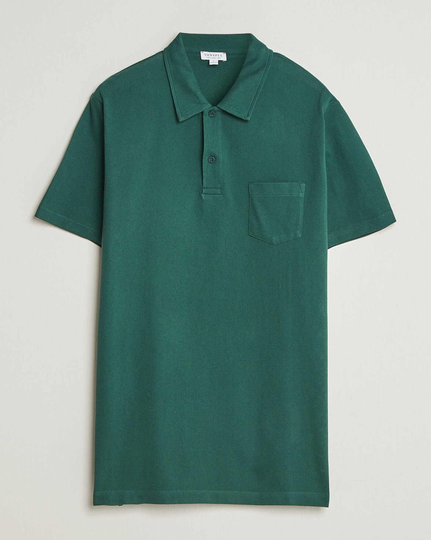 Men | Polo Shirts | Sunspel | Riviera Polo Shirt Forest Green