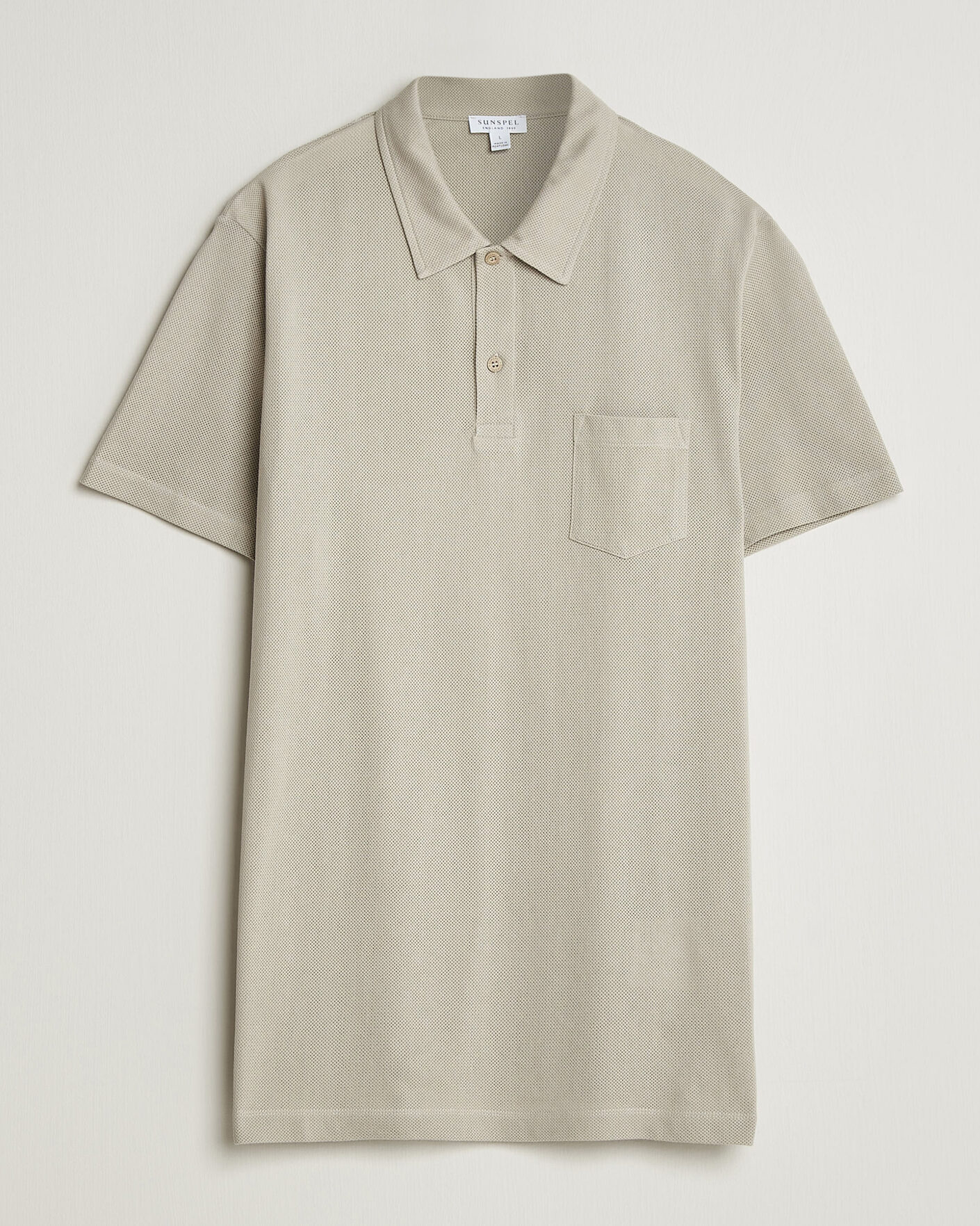 Men | Polo Shirts | Sunspel | Riviera Polo Shirt Ash
