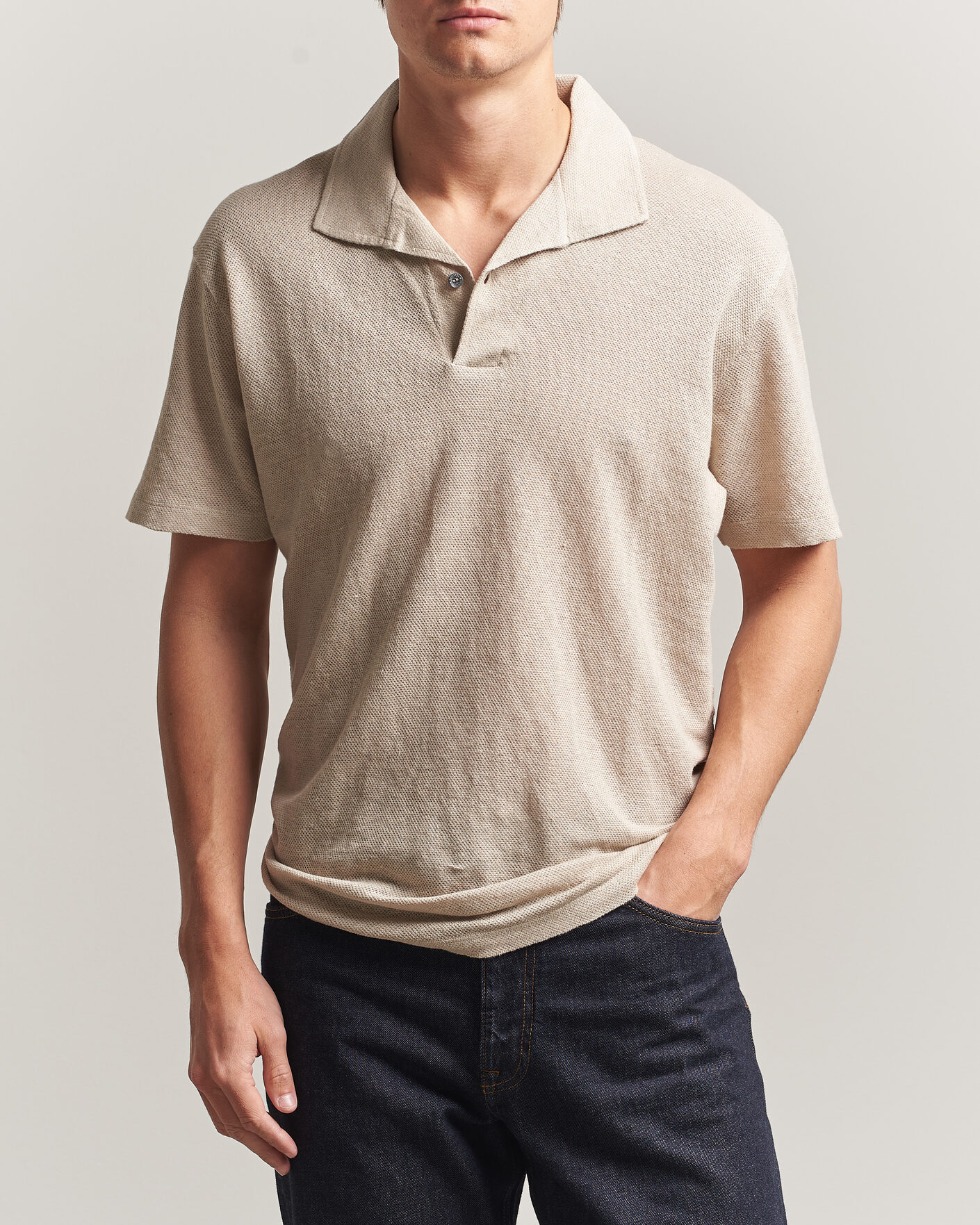 Polo Ralph Lauren Luxury Pima Cotton Polo Classic Camel Heather at