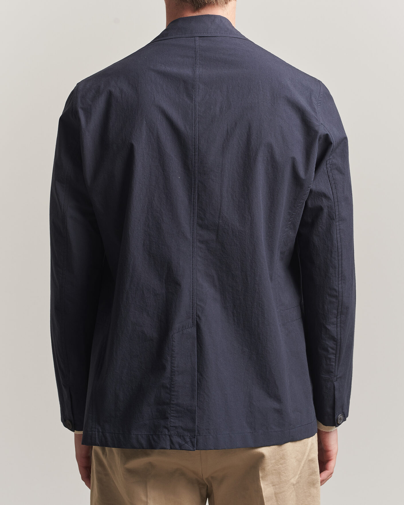 Men | Blazers | Sunspel | Lightweight Poplin Jacket Blazer Navy