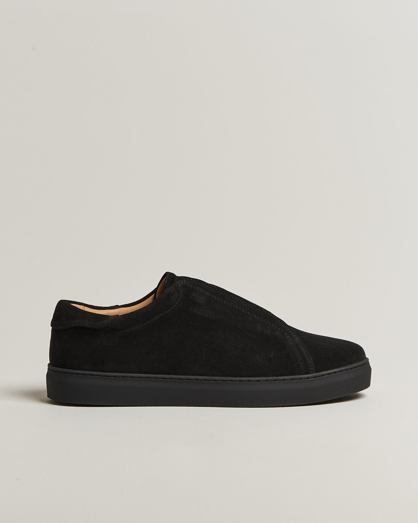 Men | Sneakers | Myrqvist | Alnö Monochrome II Sneakers Black Suede
