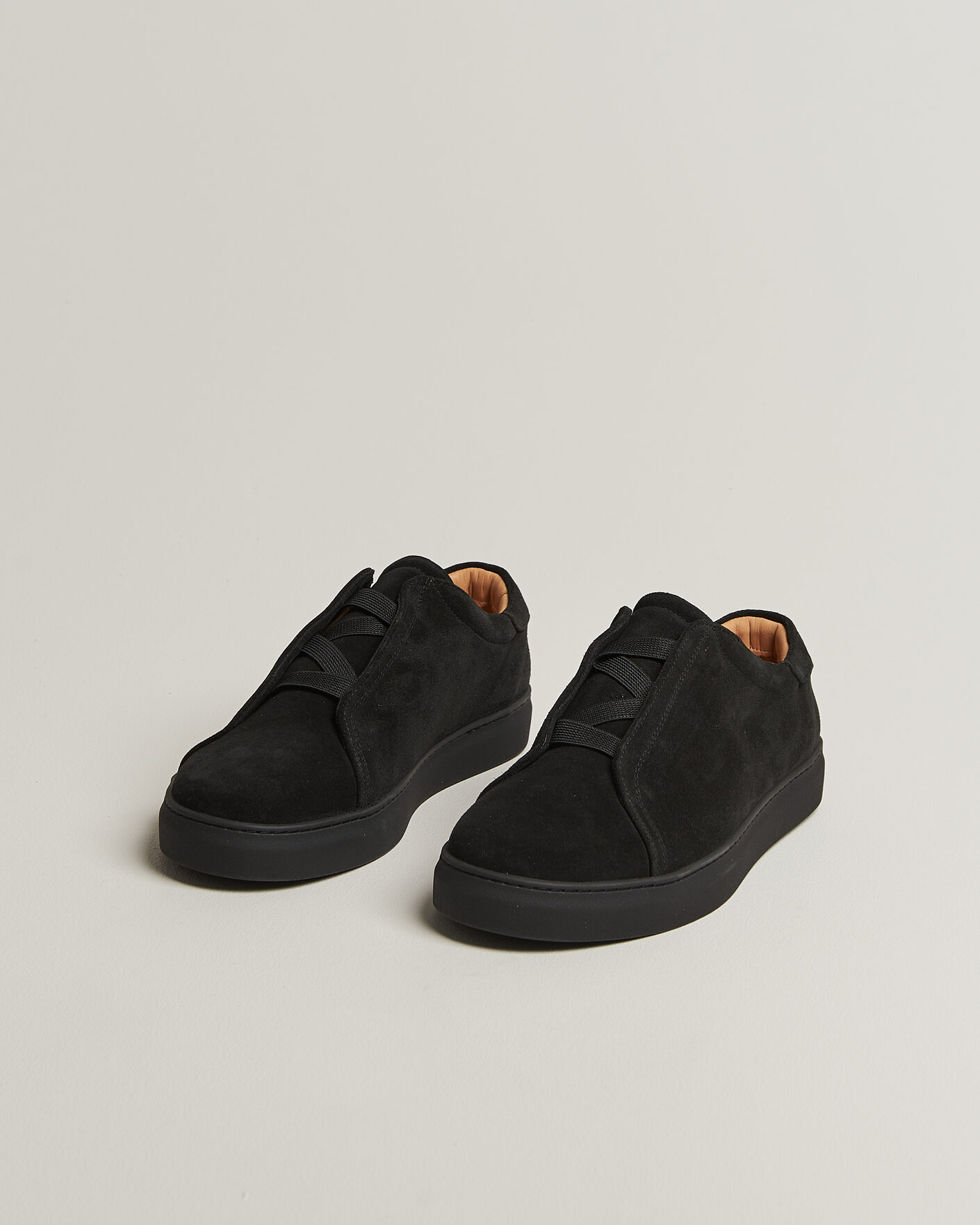 Men | Sneakers | Myrqvist | Alnö Monochrome II Sneakers Black Suede