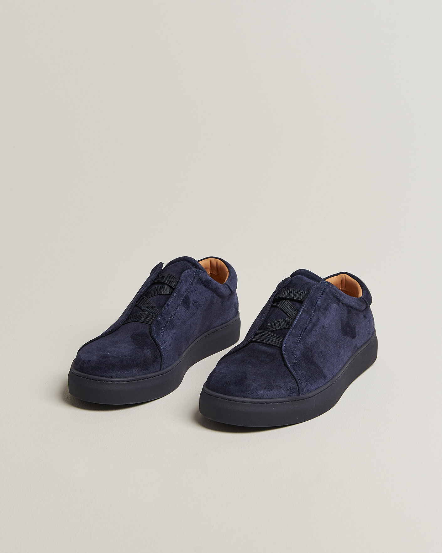 Men | Sneakers | Myrqvist | Alnö Monochrome II Sneakers Midnight Blue Suede