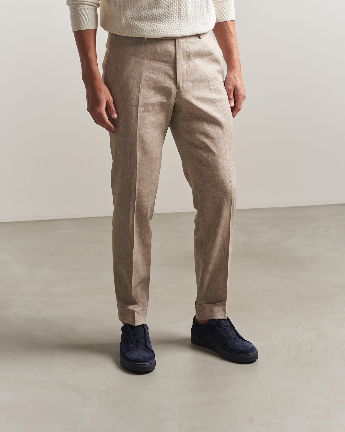 Men | Sneakers | Myrqvist | Alnö Monochrome II Sneakers Midnight Blue Suede