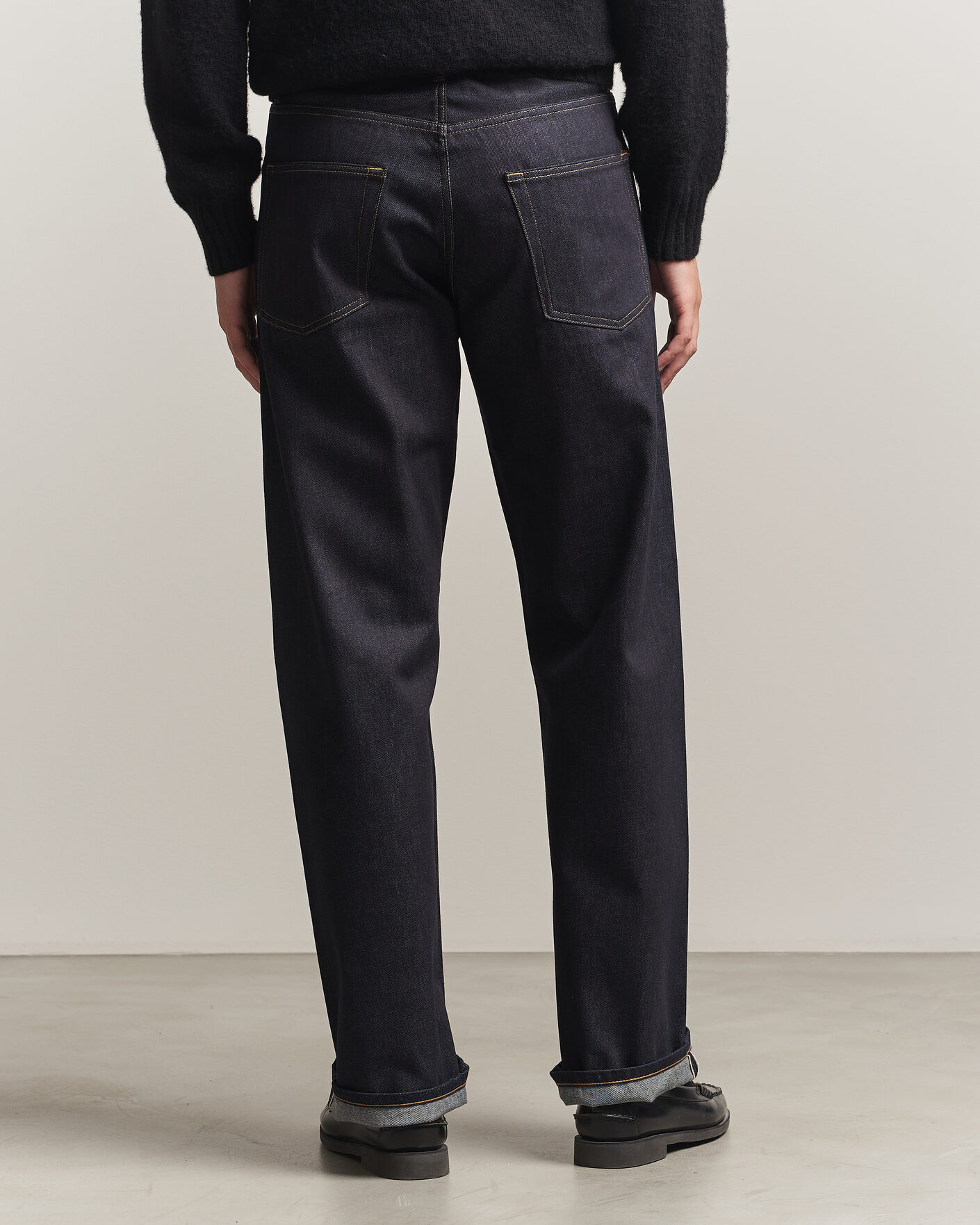 Men | Trousers | Sunflower | Loose Selvedge Jeans Raw Indigo