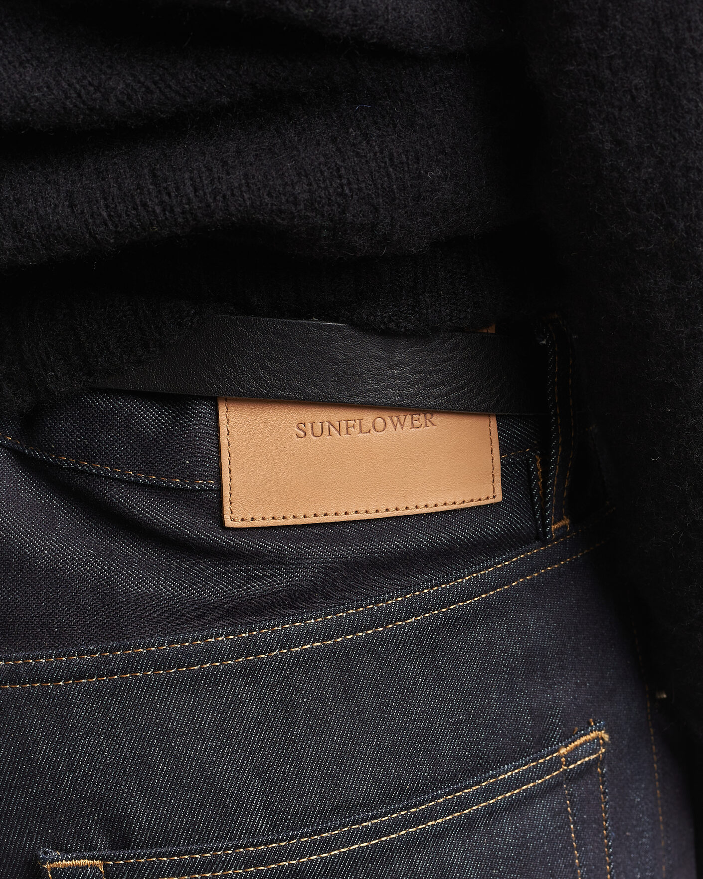 Men | Trousers | Sunflower | Loose Selvedge Jeans Raw Indigo