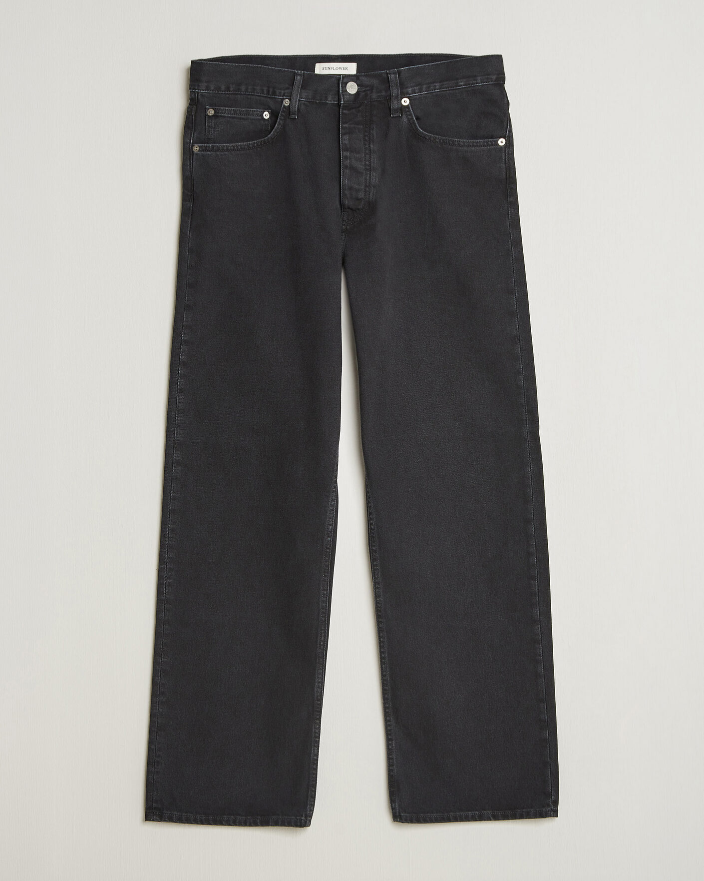 Men | Trousers | Sunflower | Loose Jeans Washed Black