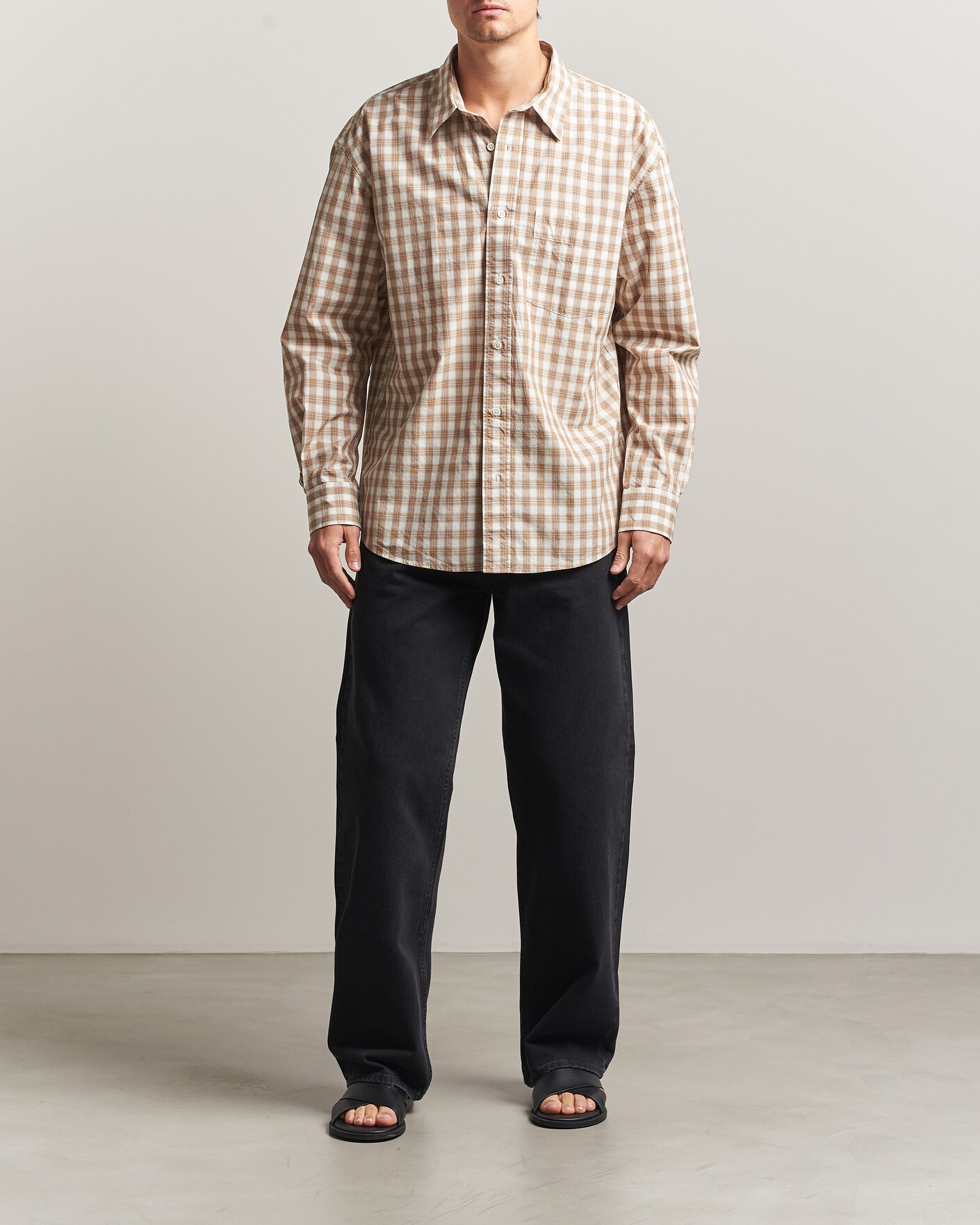 Men | Trousers | Sunflower | Loose Jeans Washed Black
