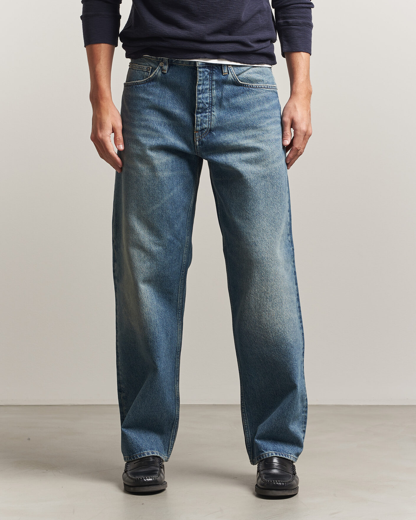 Men | Trousers | Sunflower | Loose Jeans Blue Vintage