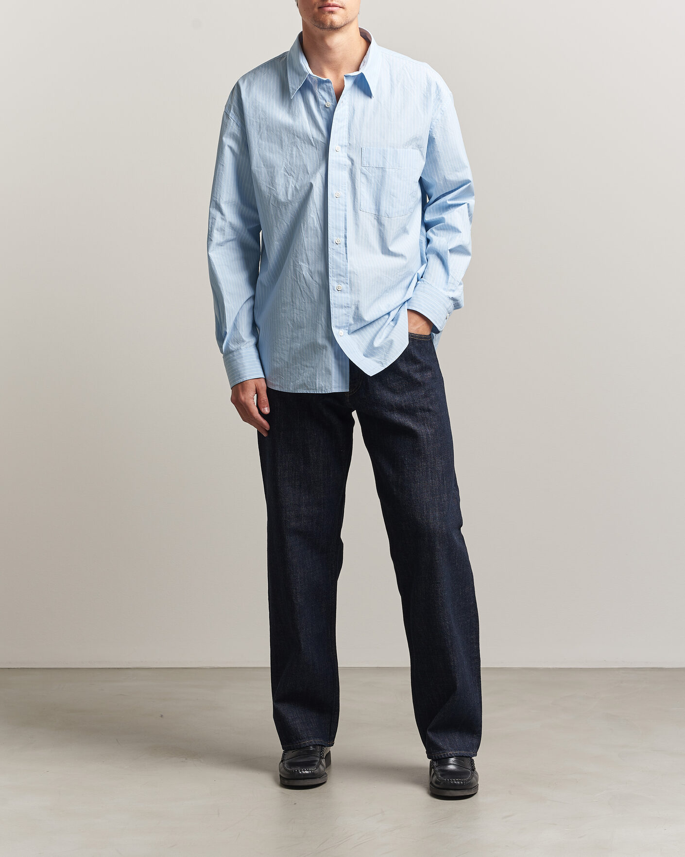 Men | Trousers | Sunflower | Loose Jeans Simple Rinse