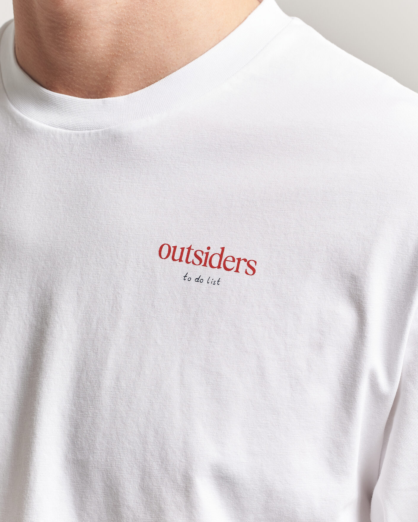 Men | T-Shirts | Forét | To Do Back Print T-Shirt White