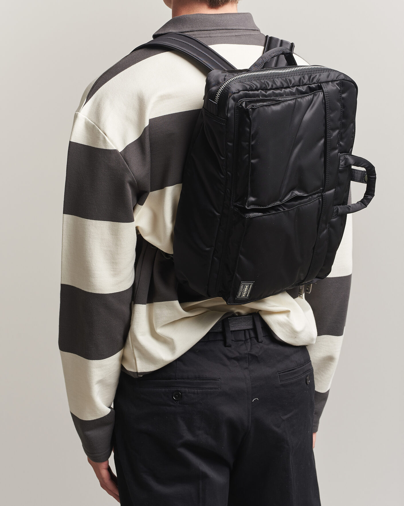 Porter-Yoshida & Co. Tanker 3Way Document Bag Black at CareOfCarl.com