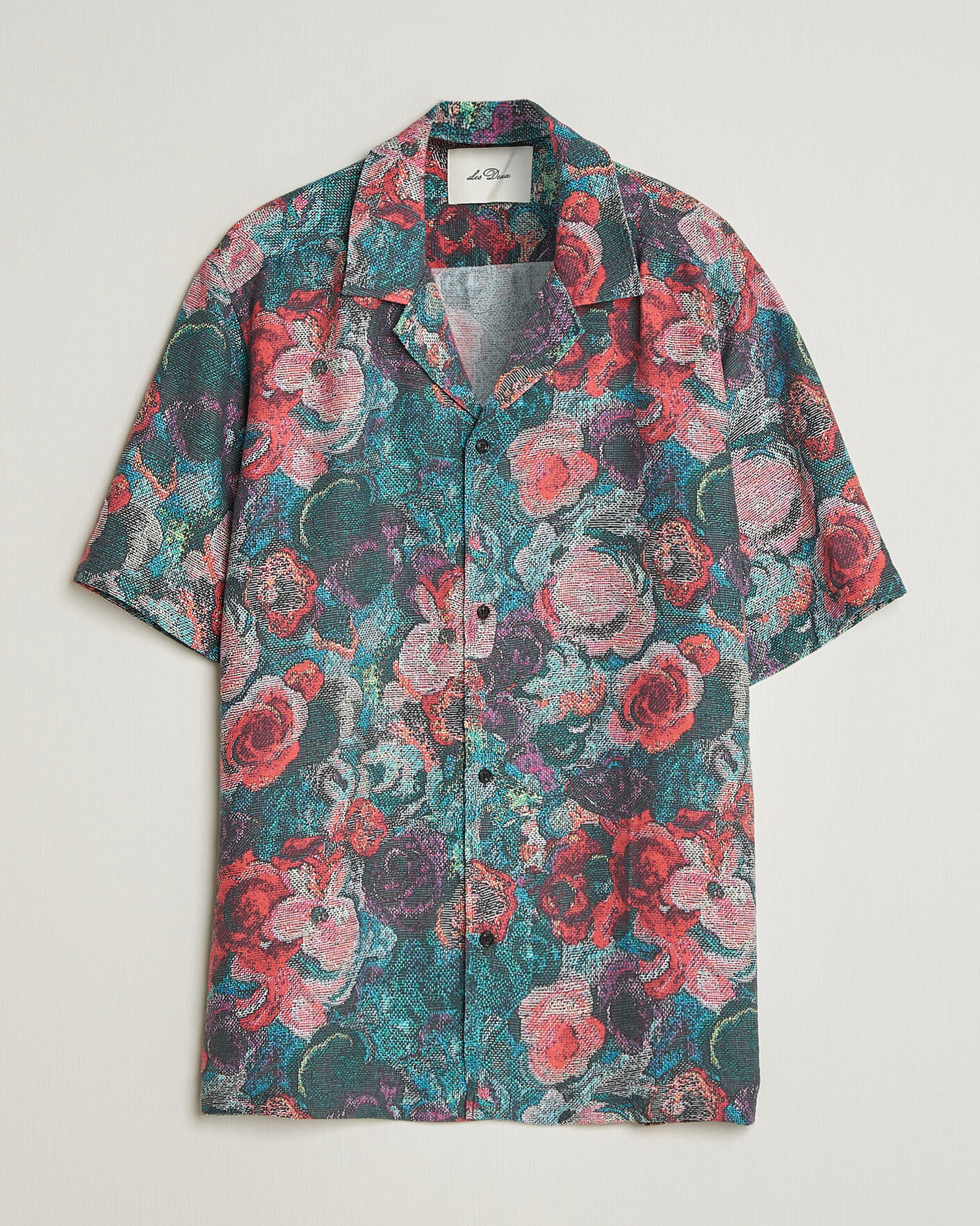 Men | Webshop news | LES DEUX | Bouquet AOP Short Sleeve Shirt Multi