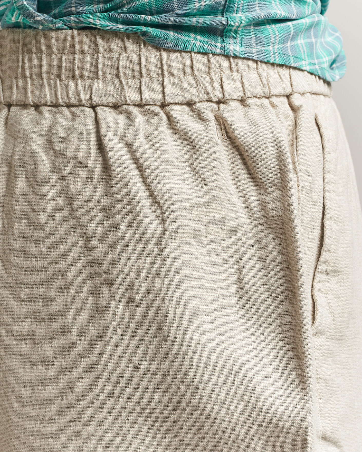 Men | Trousers | LES DEUX | Linen Casual Pants Light Sand