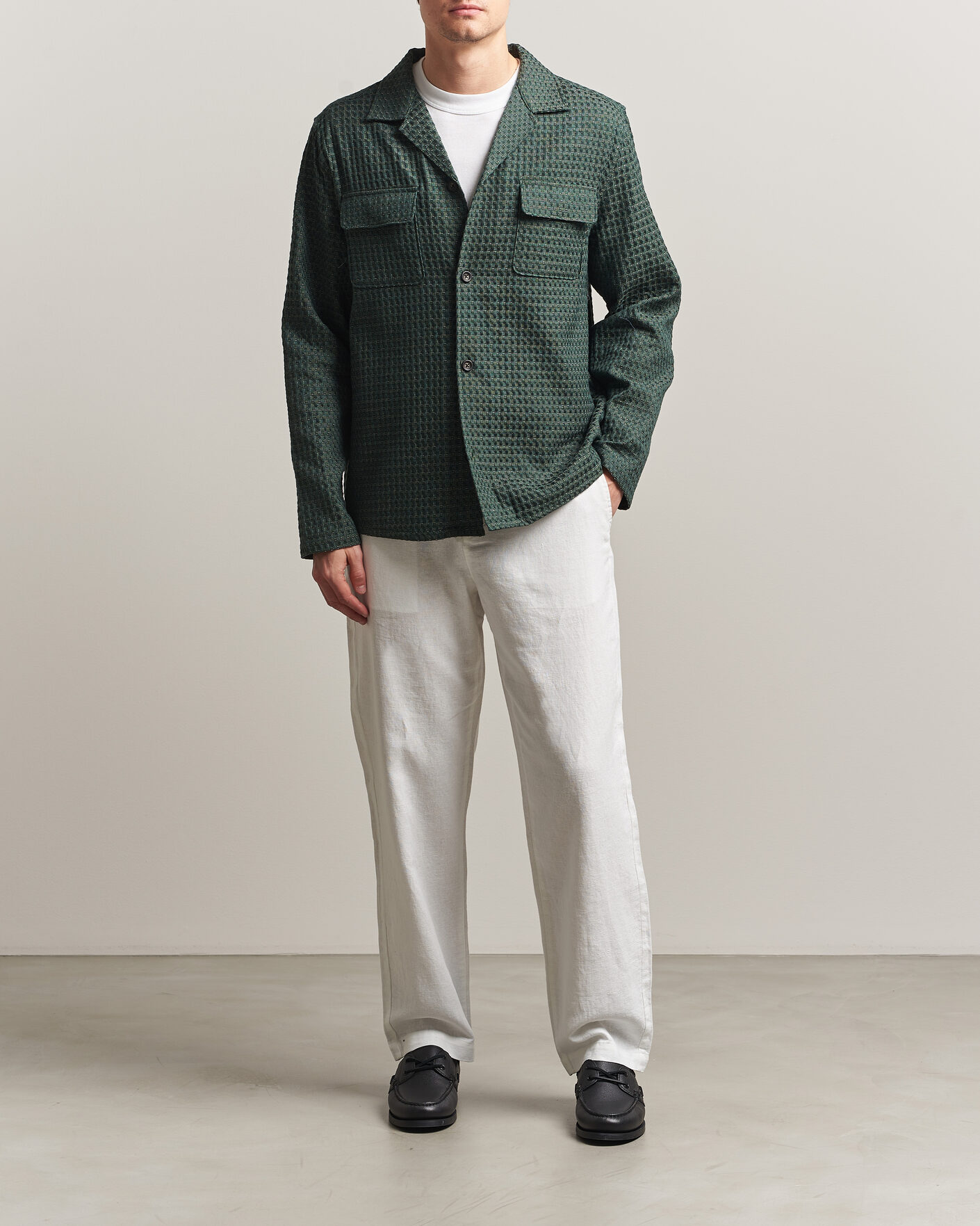 Men | Trousers | LES DEUX | Linen Comfort Suit Pants White