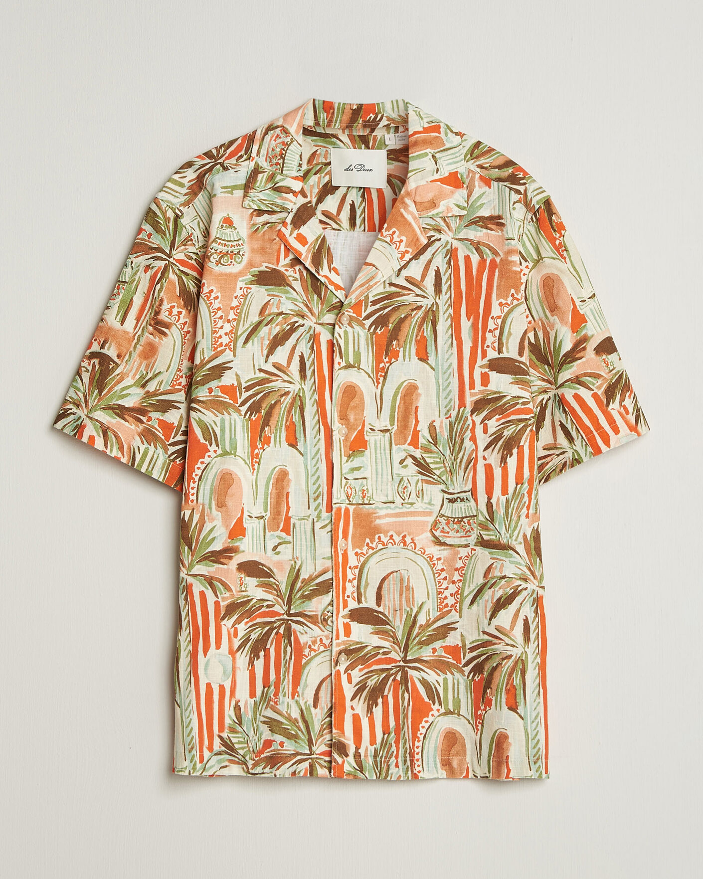 Men | Shirts | LES DEUX | Palm AOP Short Sleeve Shirt Multi