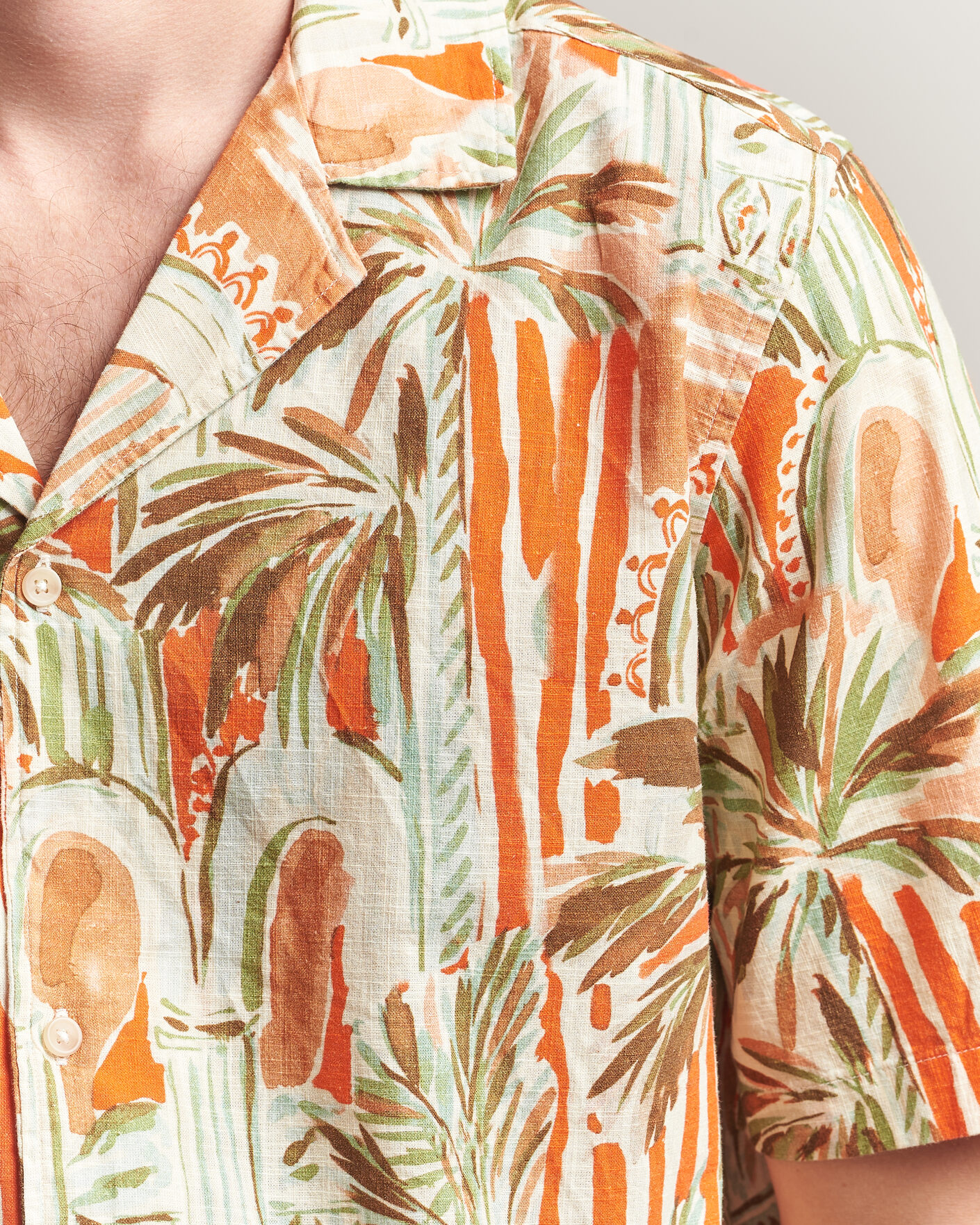 Men | Shirts | LES DEUX | Palm AOP Short Sleeve Shirt Multi