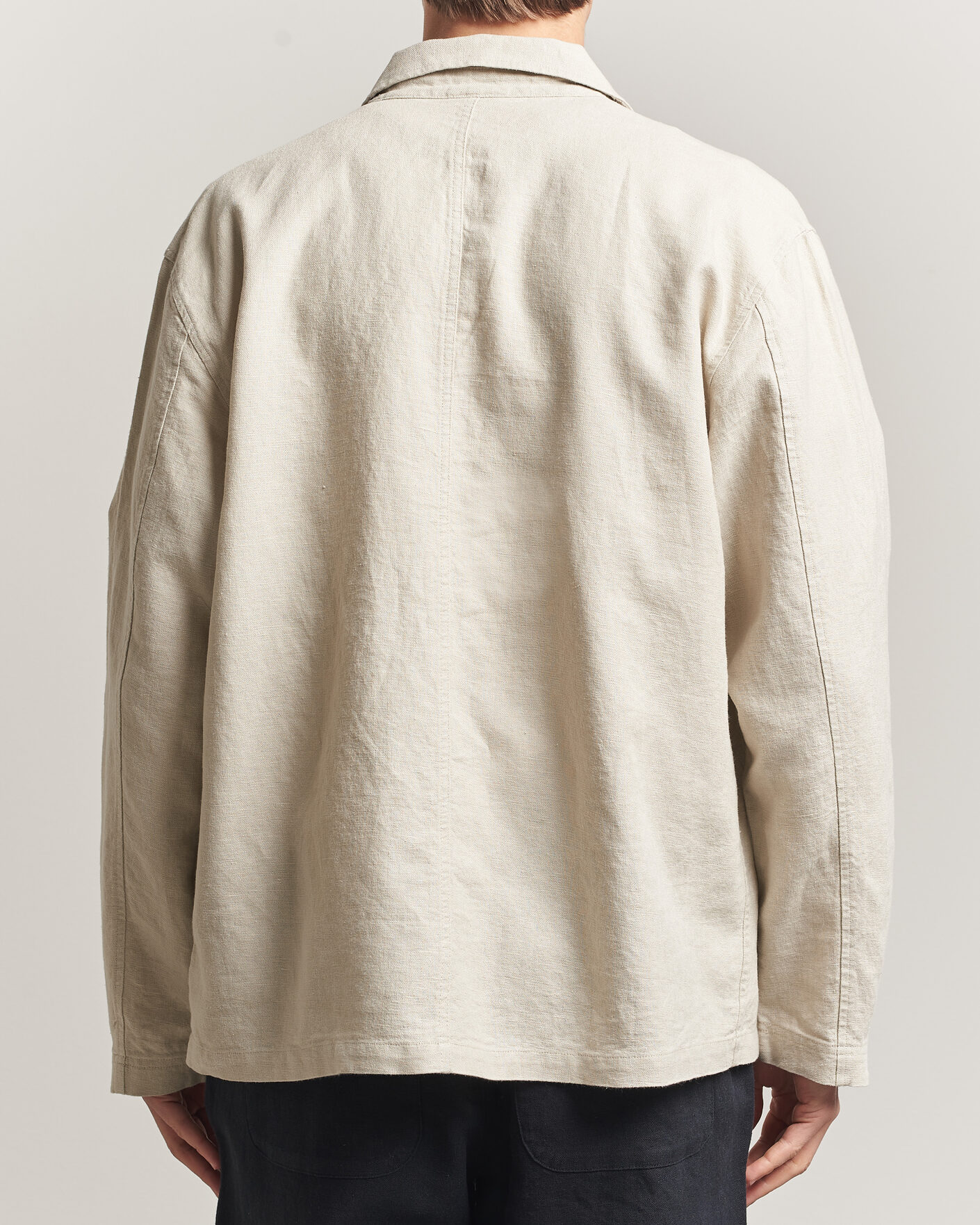 Men | Shirts | LES DEUX | Linen Overshirt Light Sand