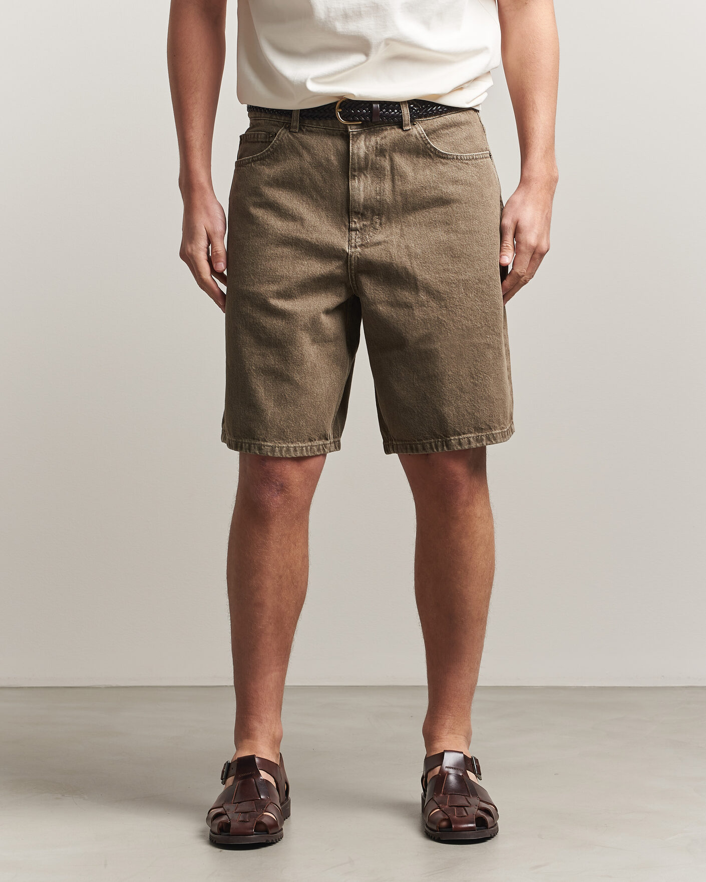 Men | Shorts | LES DEUX | Denim Shorts Light Brown