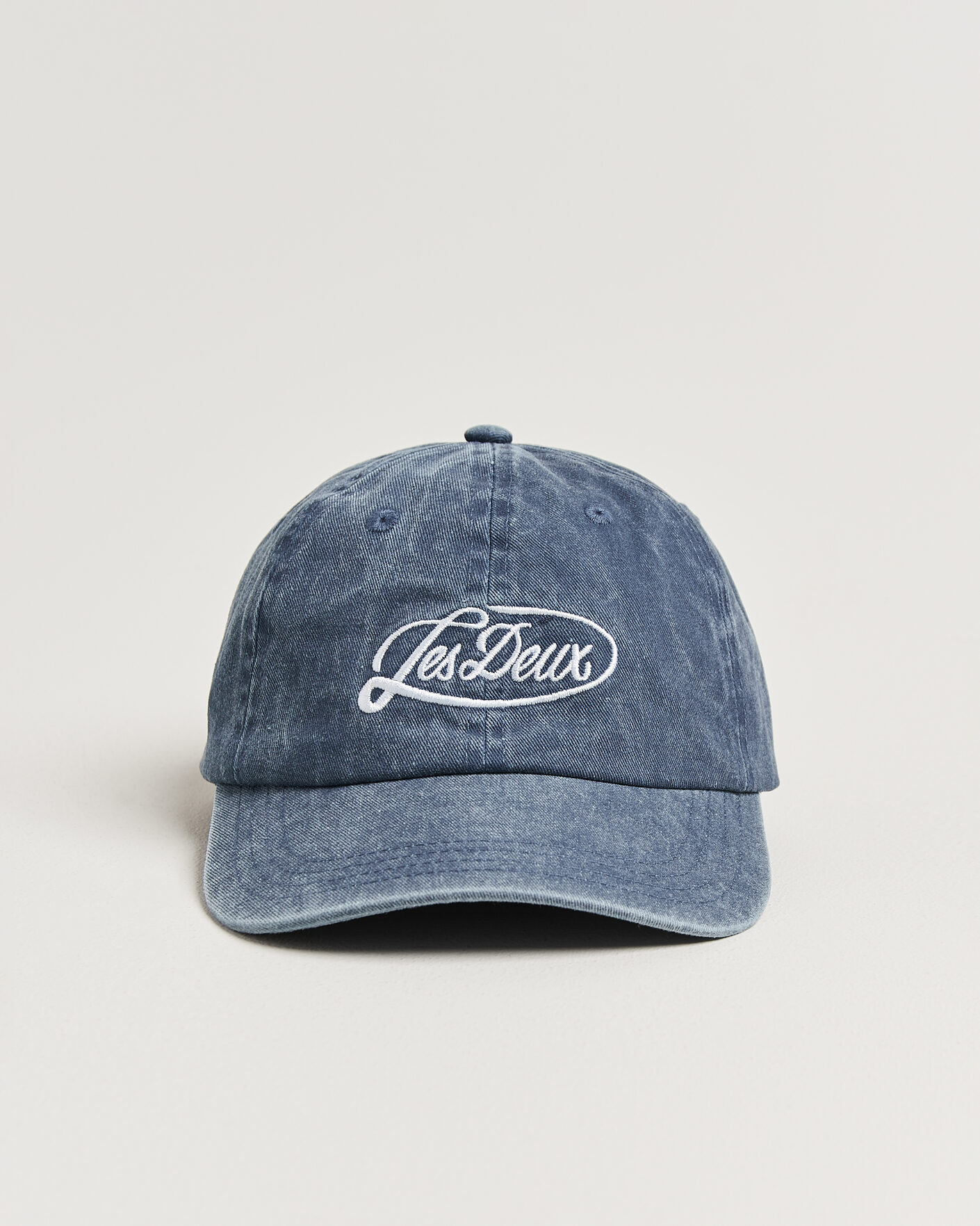 Men | Hats & Caps | LES DEUX | Logo Dad Cap Dark Denim Blue