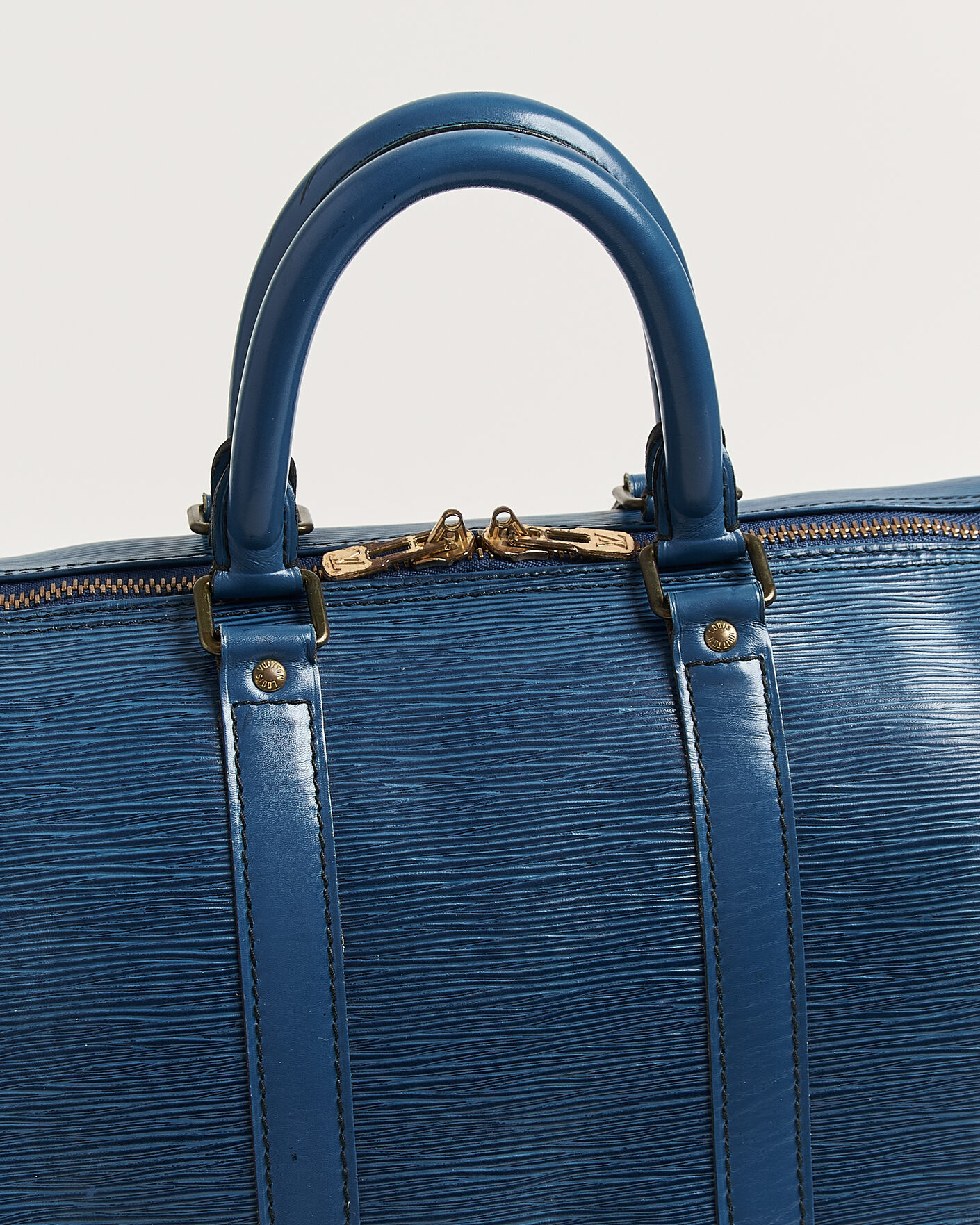 Men | Pre-Owned & Vintage Bags | Louis Vuitton Pre-Owned | Keepall 45 Epi Leather Blue