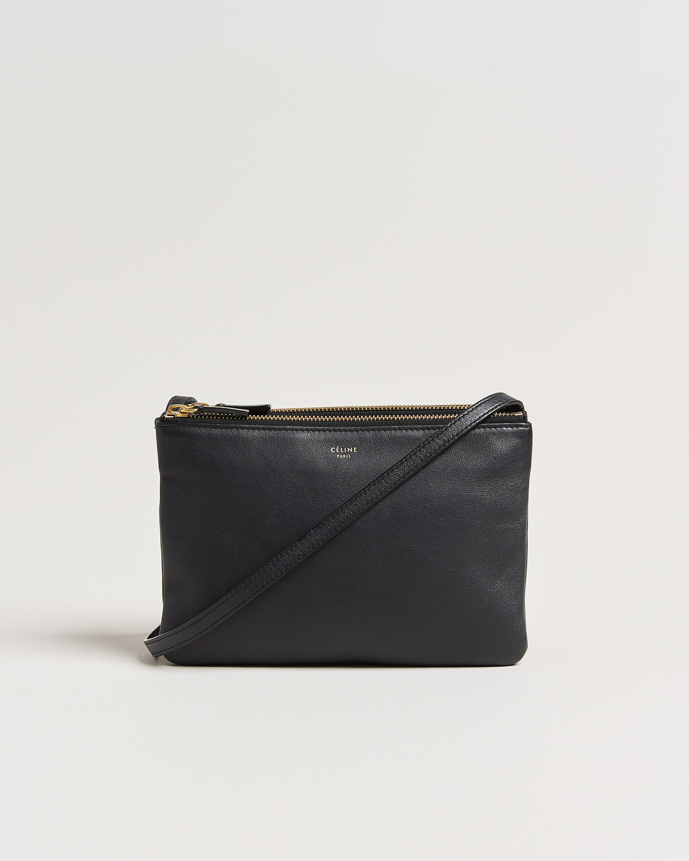 Men | Pre-Owned & Vintage Bags | Celine Pre-Owned | Trio Bag Small Leather Black