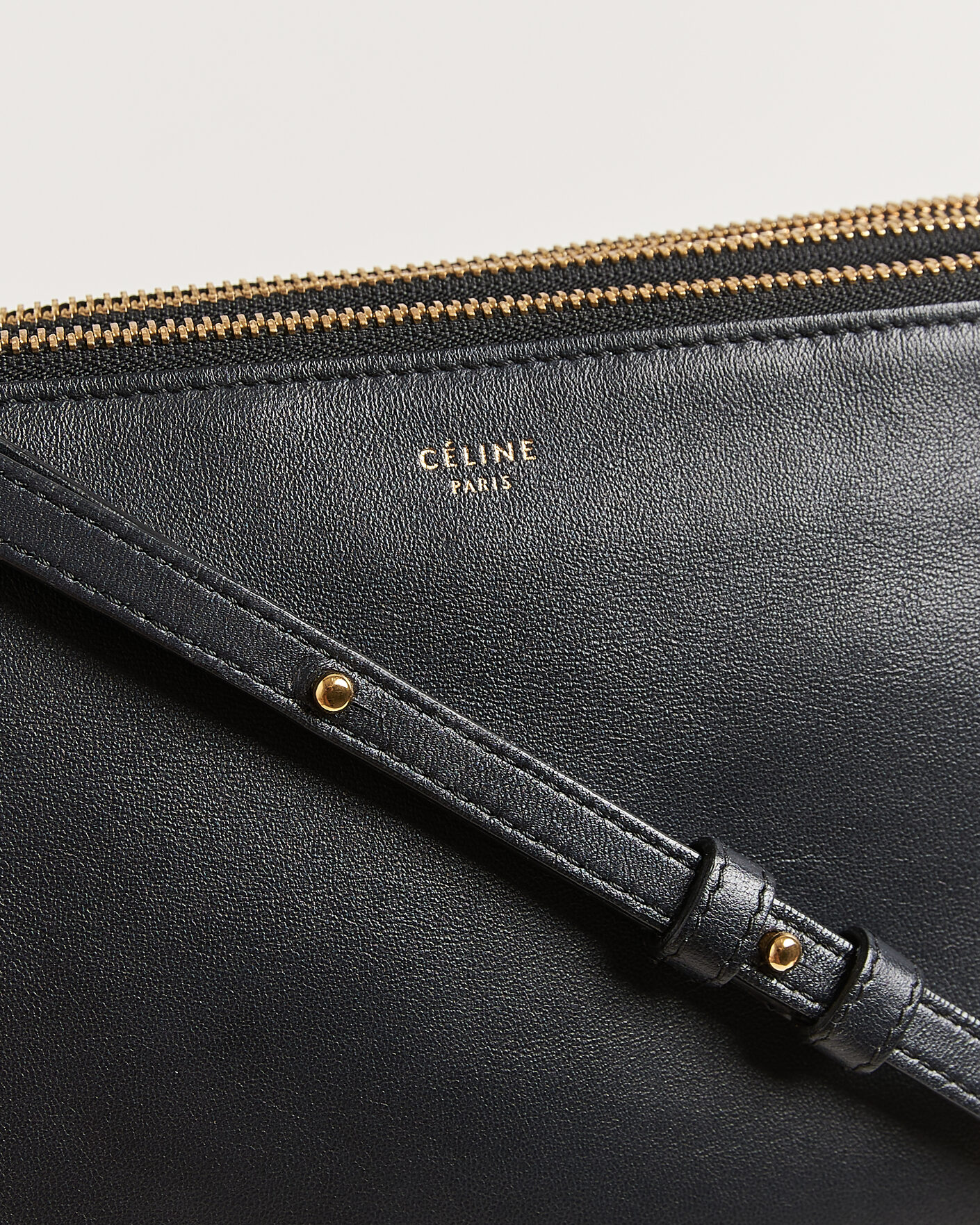 Men | Pre-Owned & Vintage Bags | Celine Pre-Owned | Trio Bag Small Leather Black