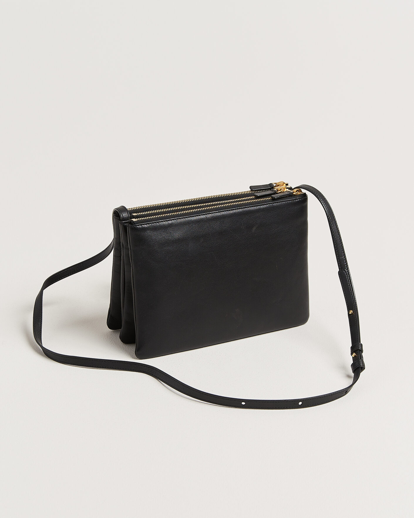 Men | Pre-Owned & Vintage Bags | Celine Pre-Owned | Trio Bag Medium Leather Black