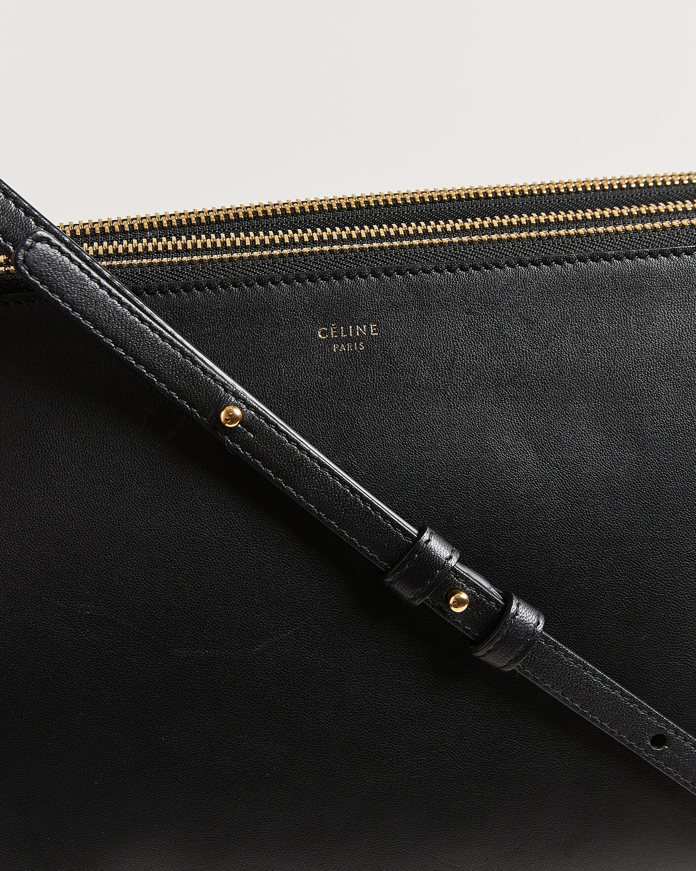 Men | Pre-Owned & Vintage Bags | Celine Pre-Owned | Trio Bag Medium Leather Black