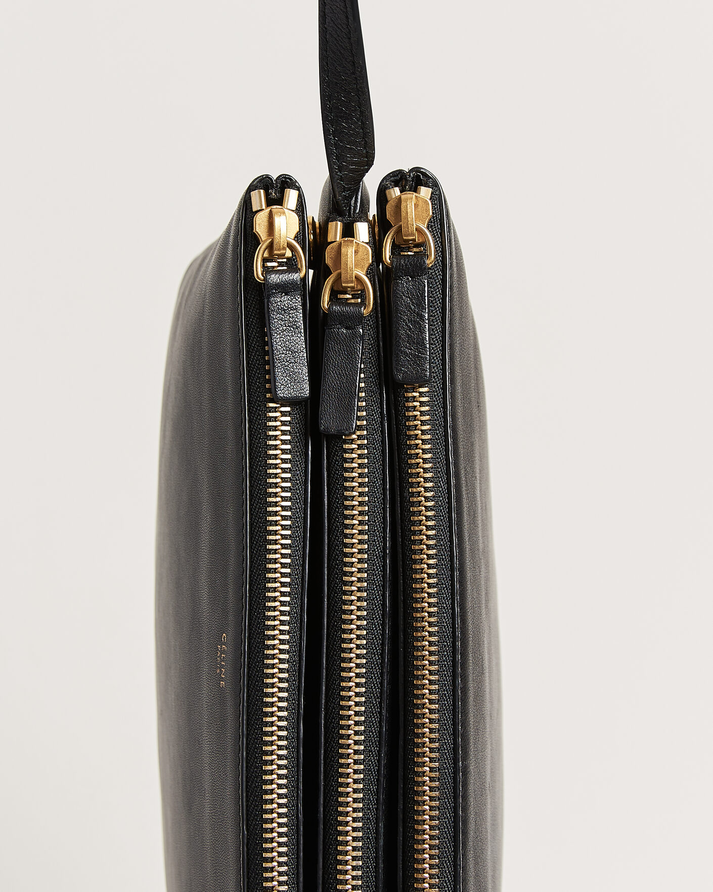 Men | Pre-Owned & Vintage Bags | Celine Pre-Owned | Trio Bag Medium Leather Black