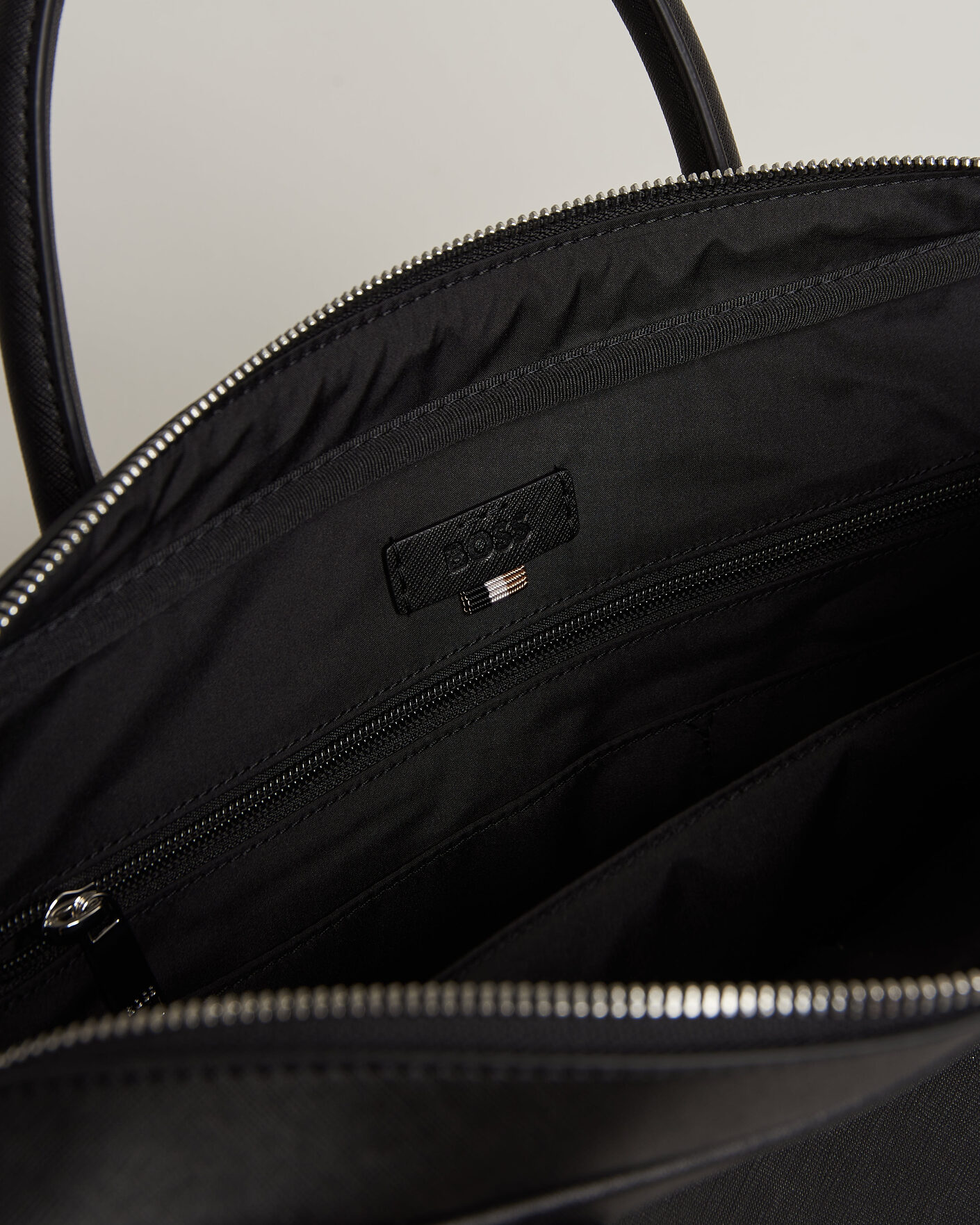 Men | Bags | BOSS BLACK | Northon Leather Document Case Black