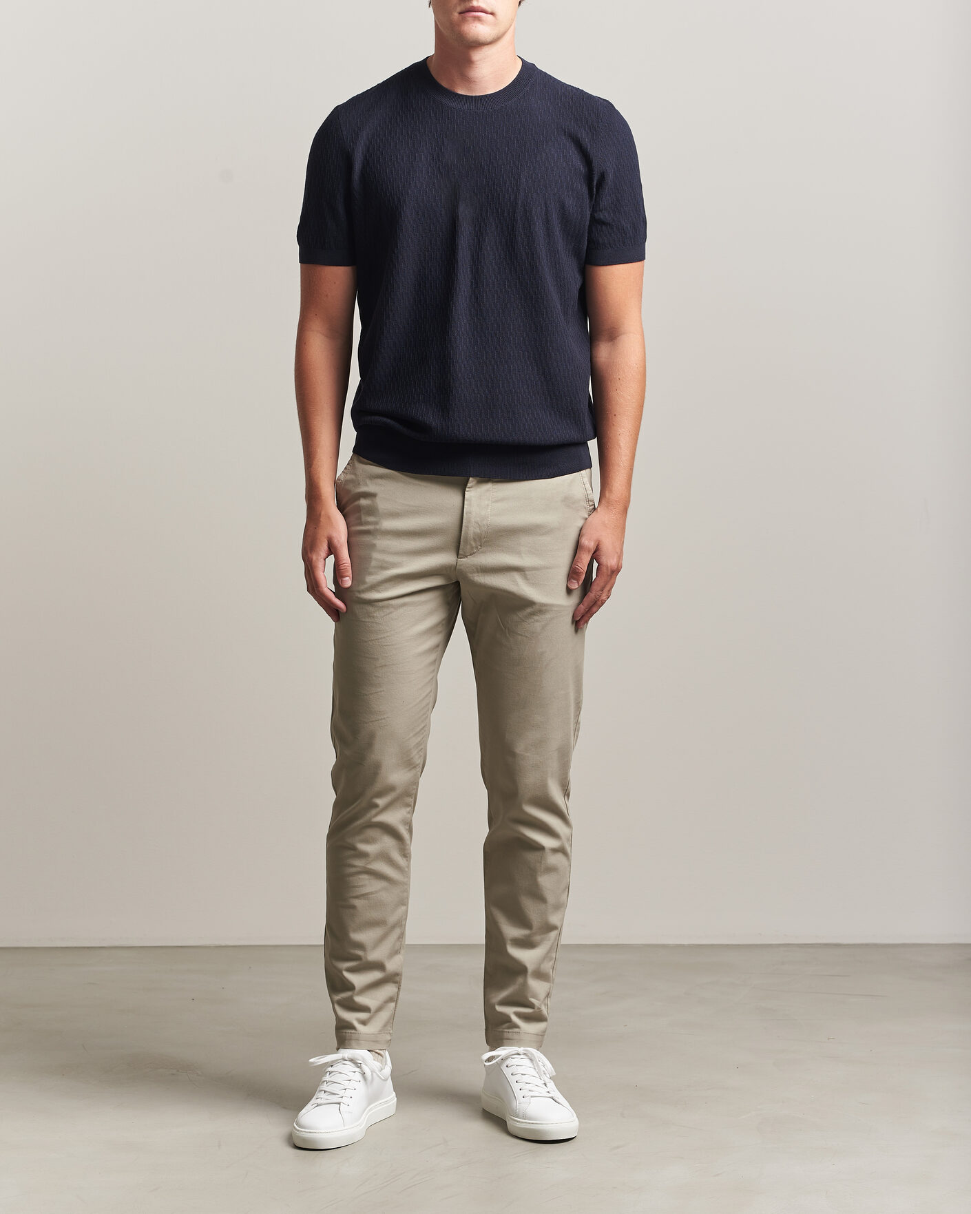 Men | Trousers | BOSS BLACK | Kaiton Structured Chinos Open Beige
