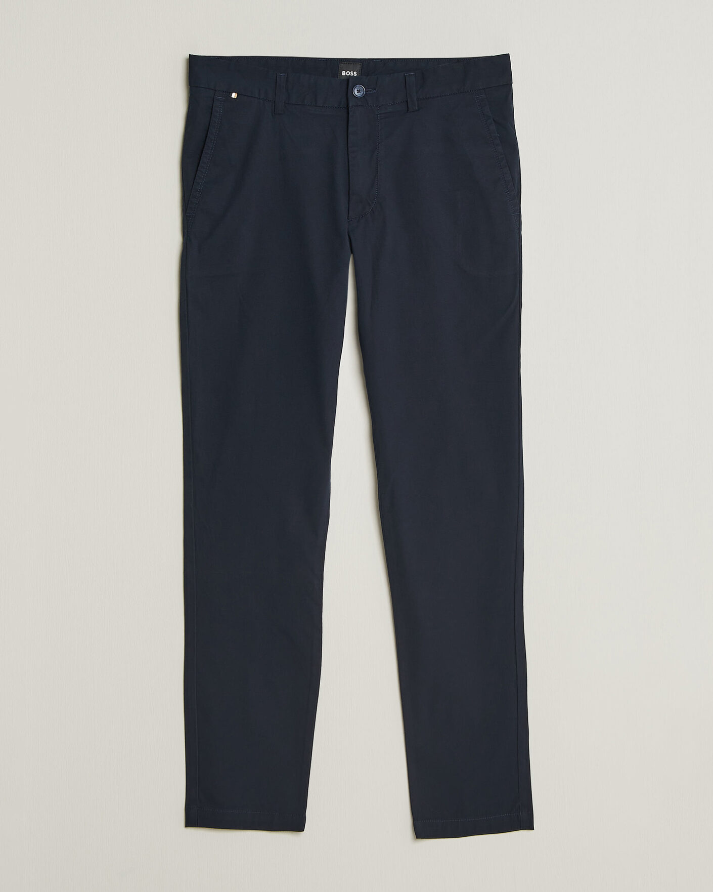 Men | Trousers | BOSS BLACK | Kaiton Structured Chinos Dark Blue