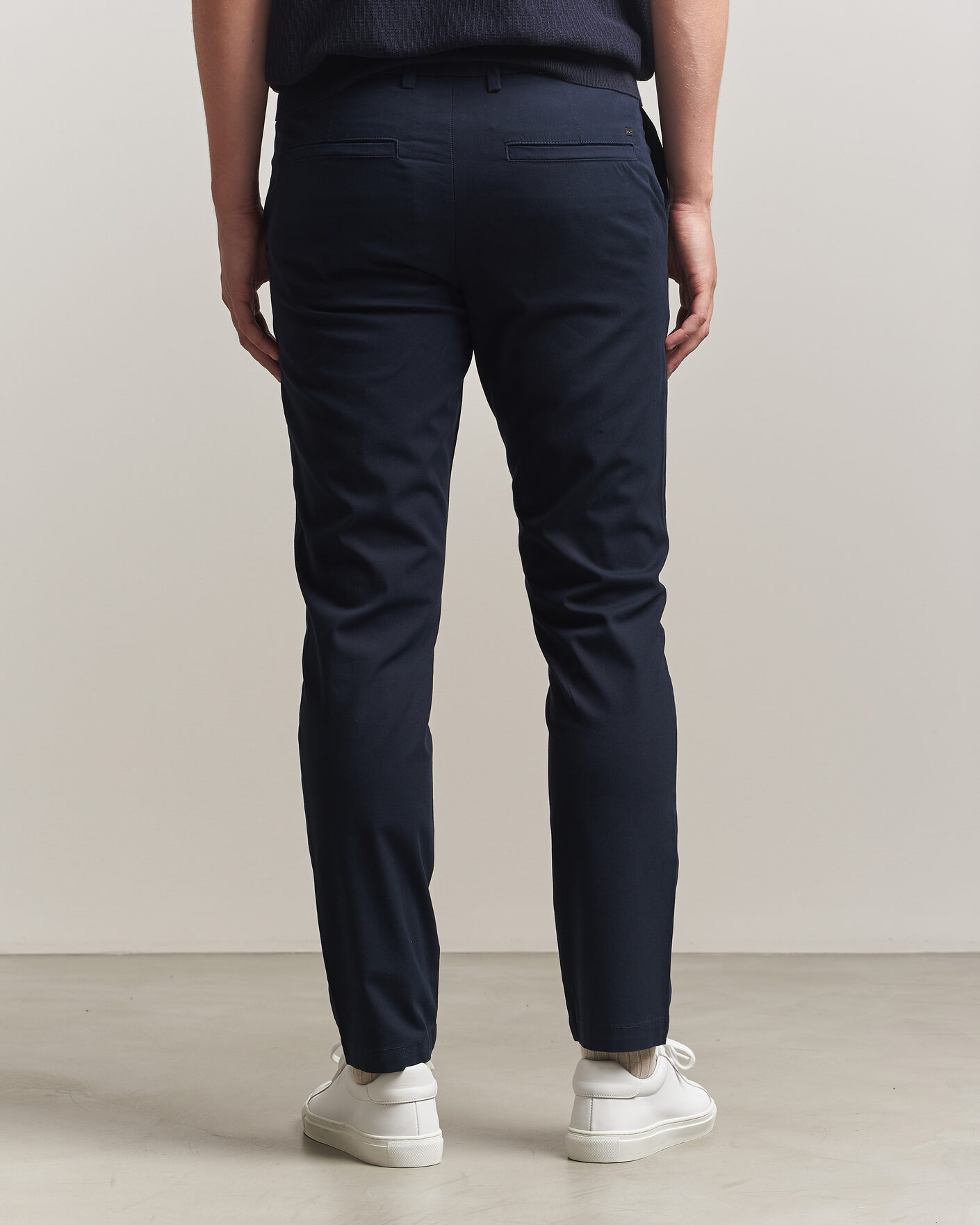 Men | Trousers | BOSS BLACK | Kaiton Structured Chinos Dark Blue