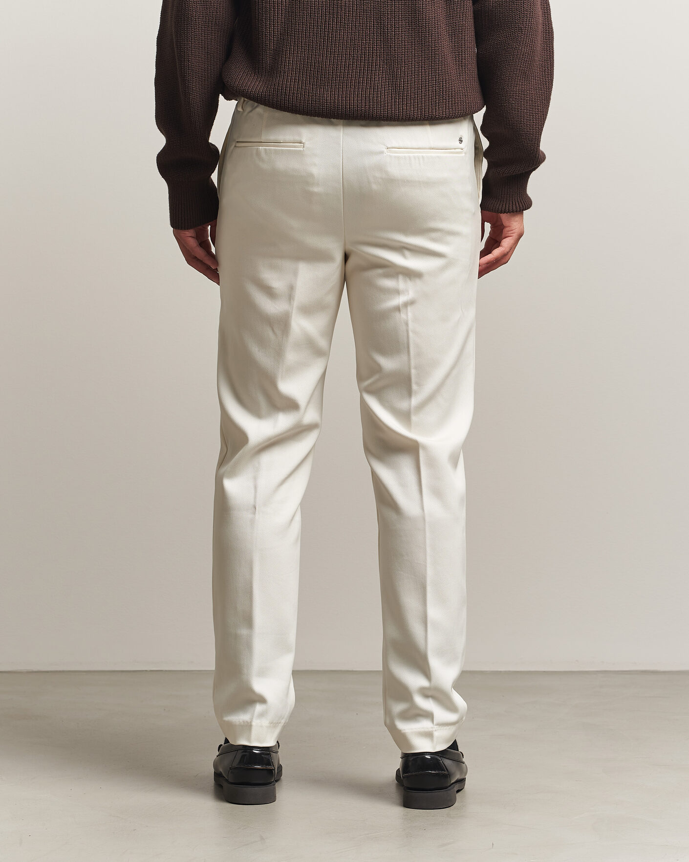Men | Trousers | BOSS BLACK | Kane Drawstring Trousers Open White