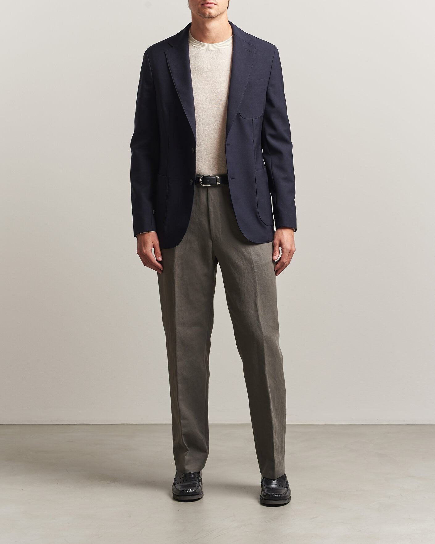 Men | Blazers | BOSS BLACK | Hanry Wool Patch Pocket Blazer Dark Blue