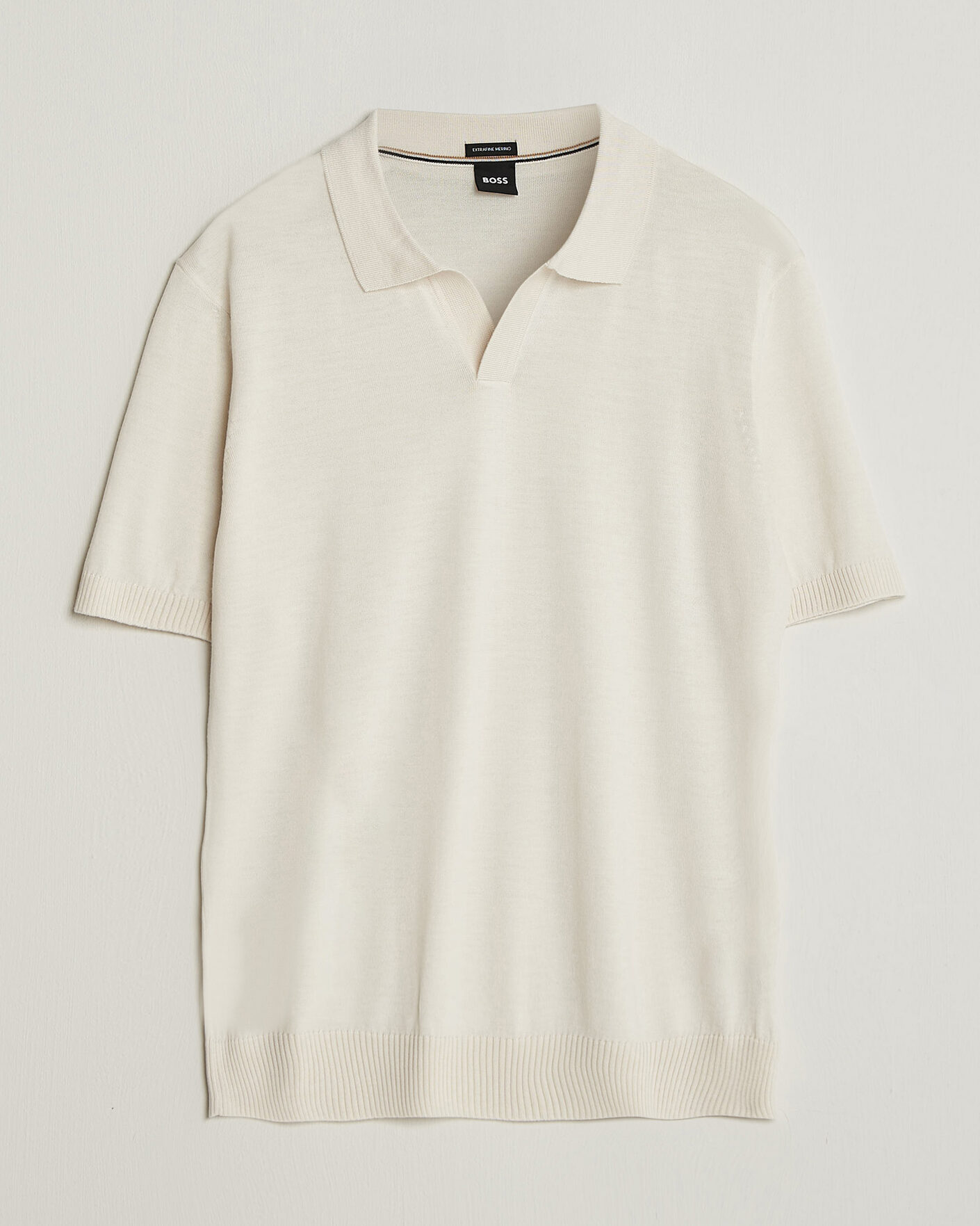 Men | Polo Shirts | BOSS BLACK | Lantoni Knitted Polo Open White
