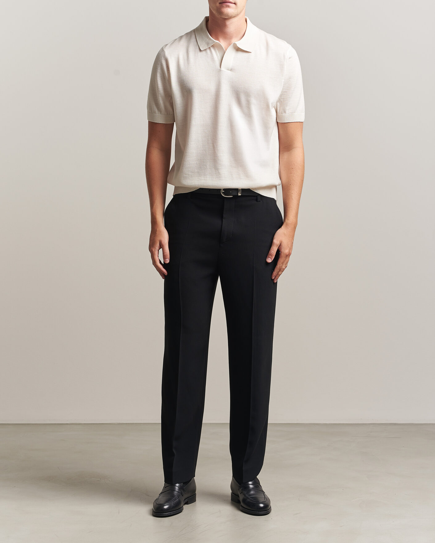 Men | Polo Shirts | BOSS BLACK | Lantoni Knitted Polo Open White